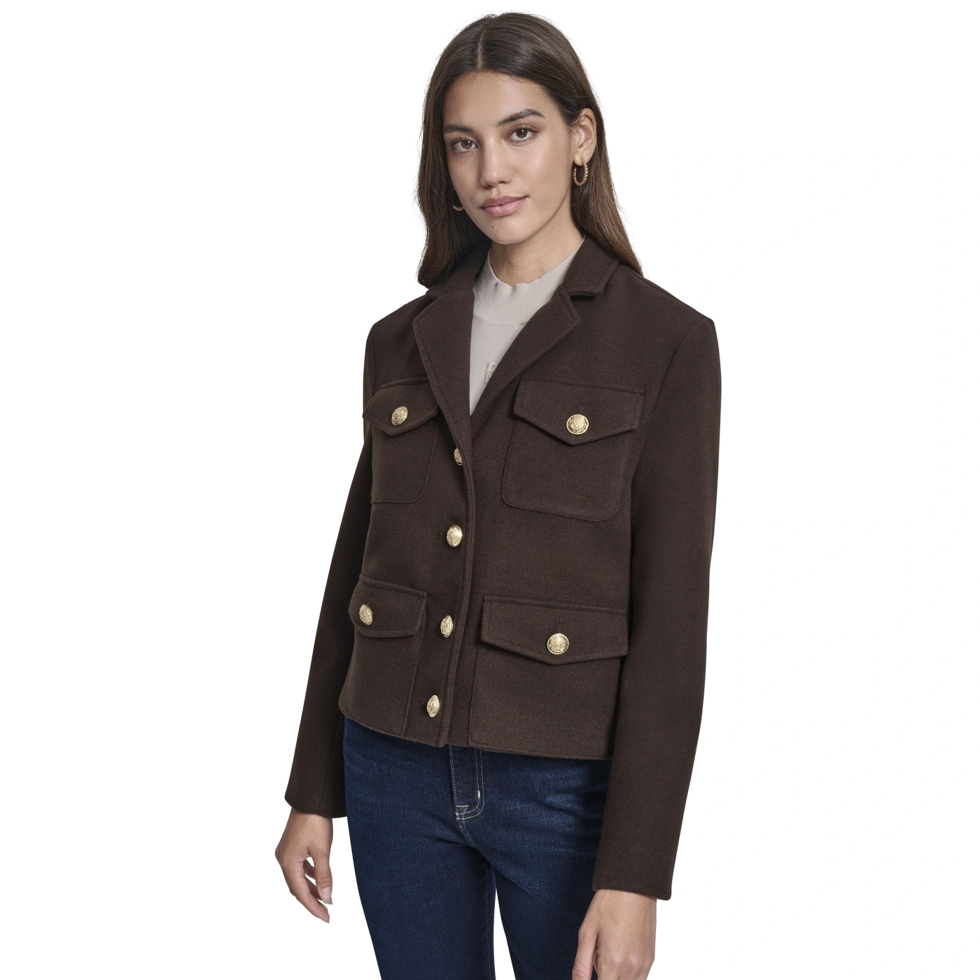 CASACA MUJER DKNY CHOCOLATE - 1