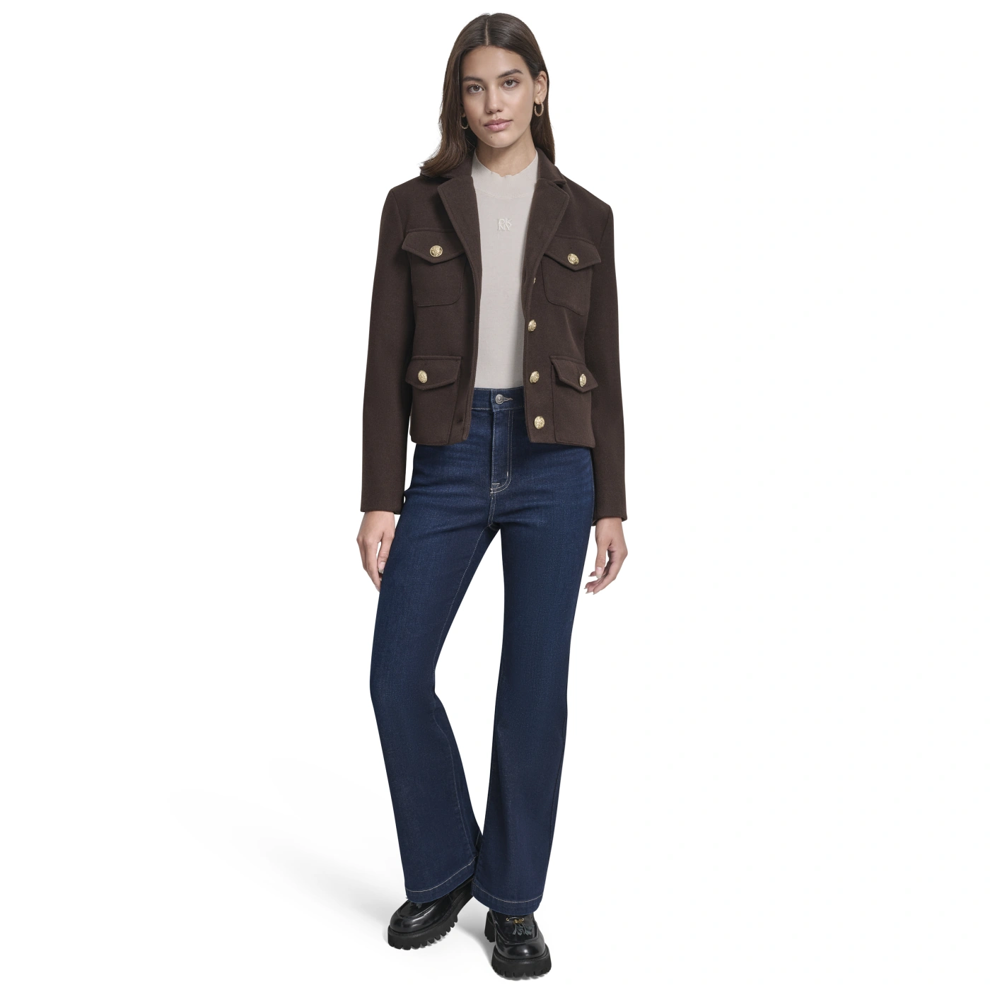 CASACA MUJER DKNY CHOCOLATE - 4