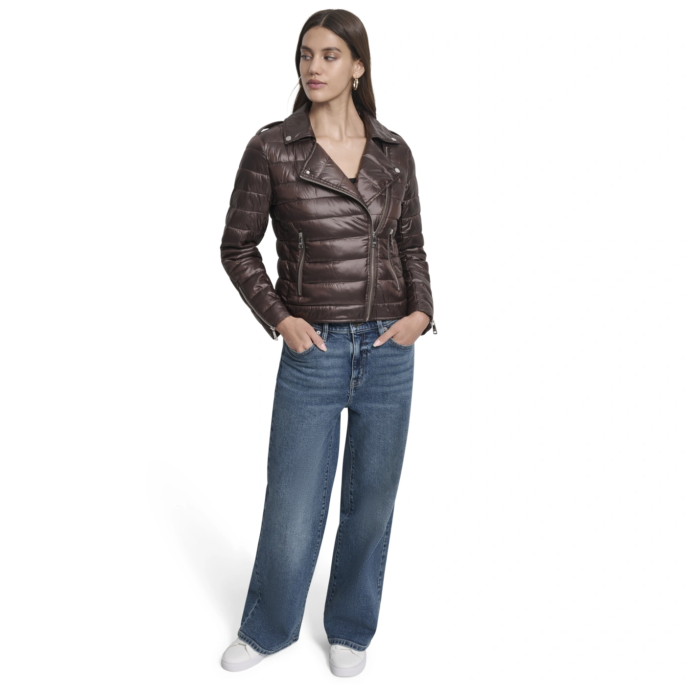 CASACA MUJER DKNY CHOCOLATE - 4