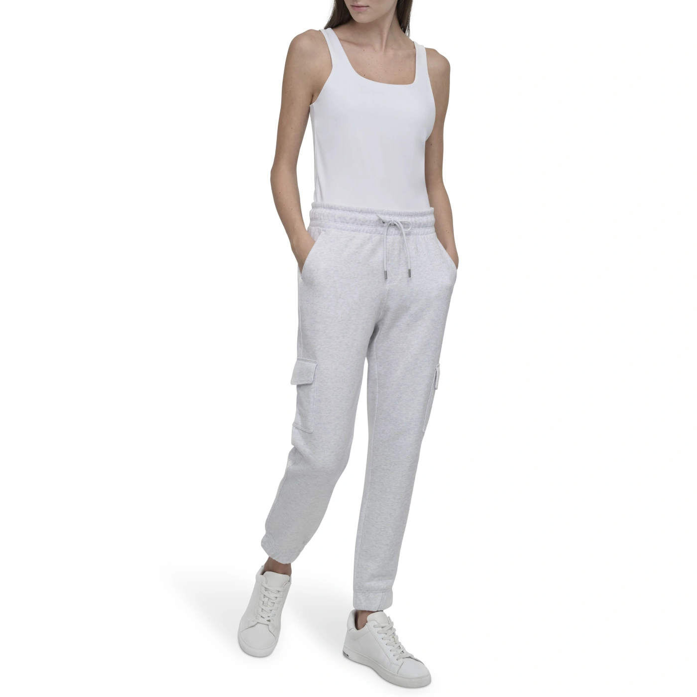 PANTALÓN JOGGER MUJER DKNY GRIS - 4