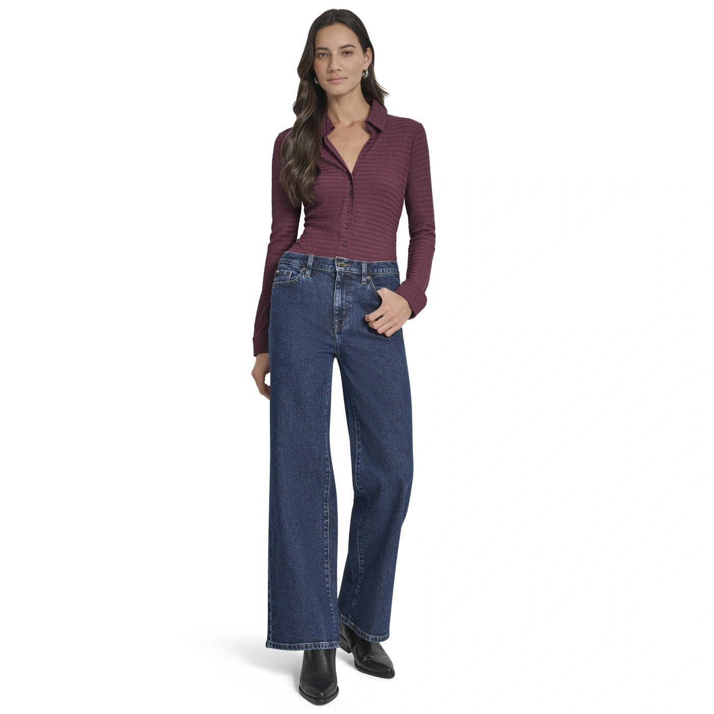 JEAN MUJER DKNY AZUL - 4