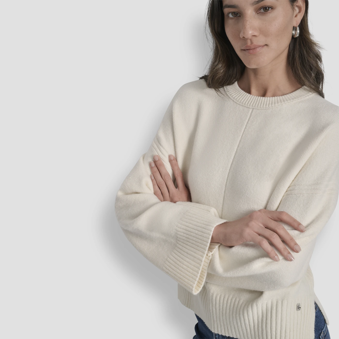 CHOMPA MUJER DKNY BEIGE - 5