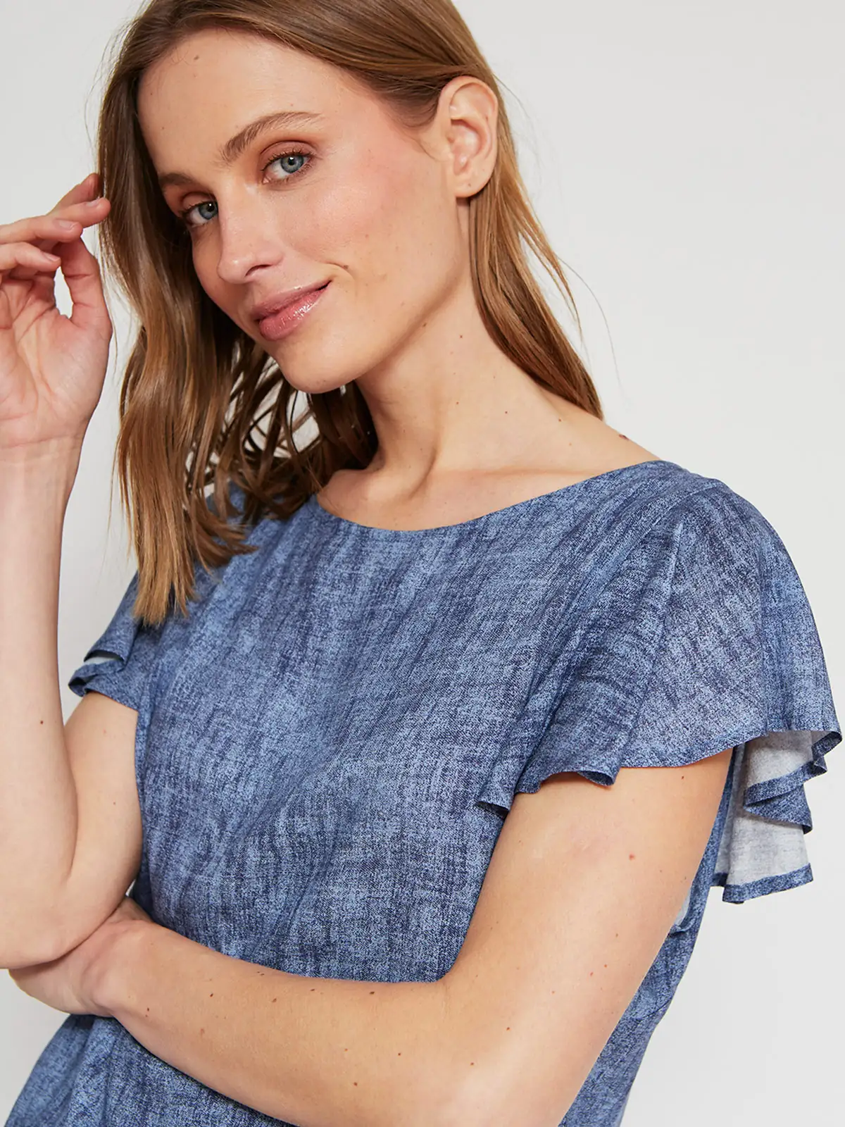 BLUSA MANGA CORTA MUJER AZIZ - 3