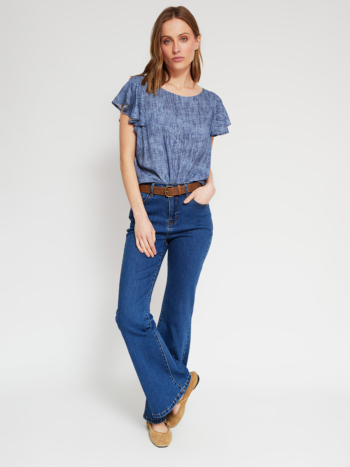 BLUSA MANGA CORTA MUJER AZIZ - 4