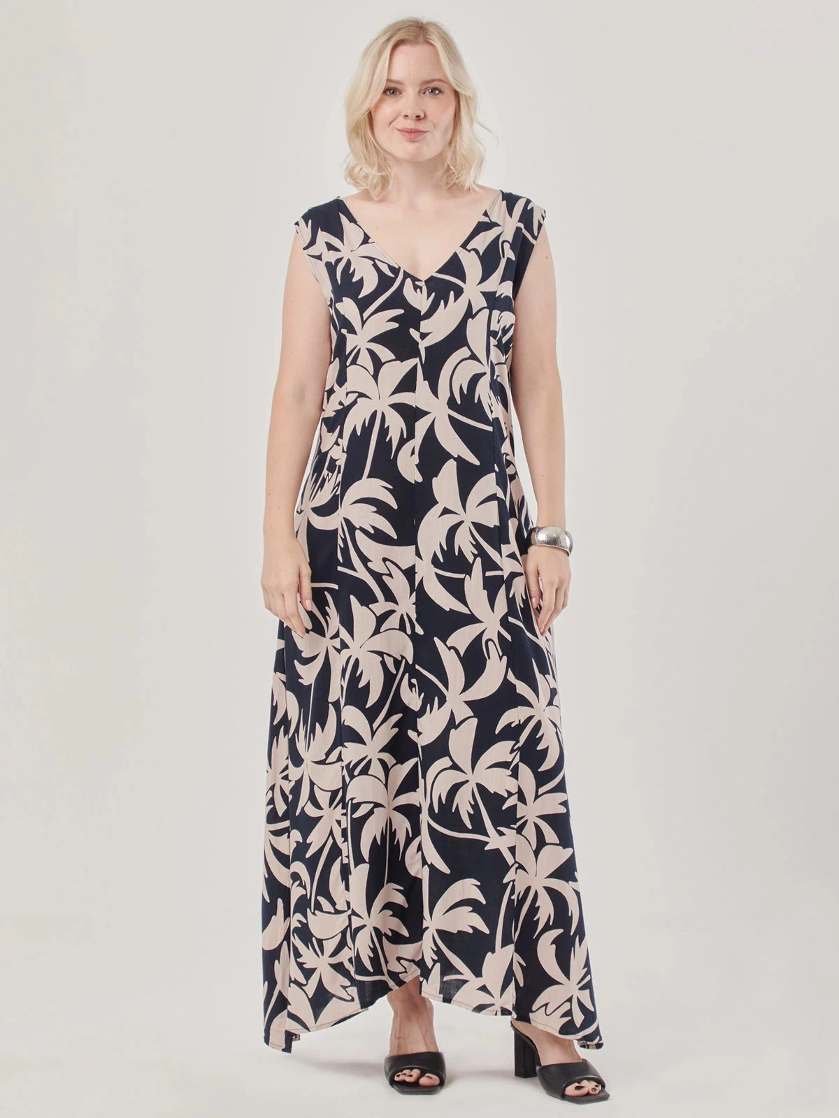VESTIDO LARGO MUJER AZIZ SIN MANGAS - 1