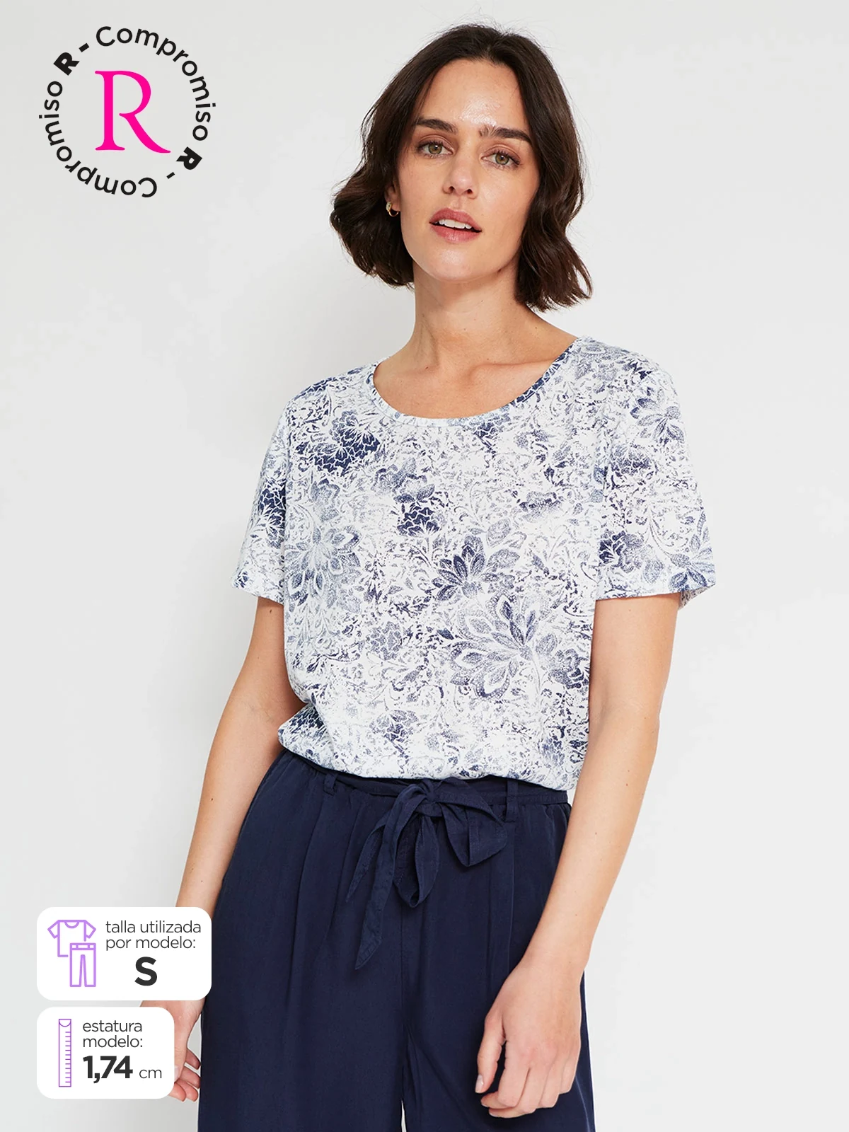 POLO MANGA CORTA MUJER AZIZ - 1