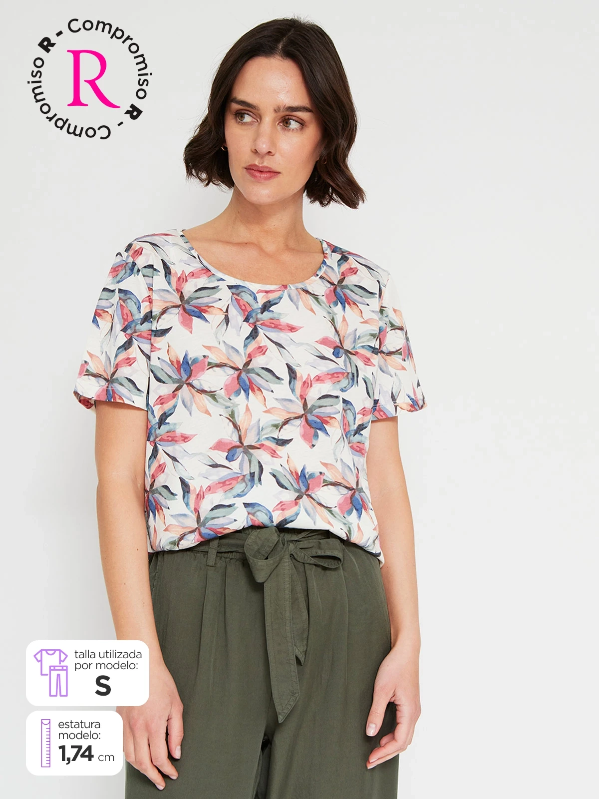 POLO MANGA CORTA MUJER AZIZ - 1