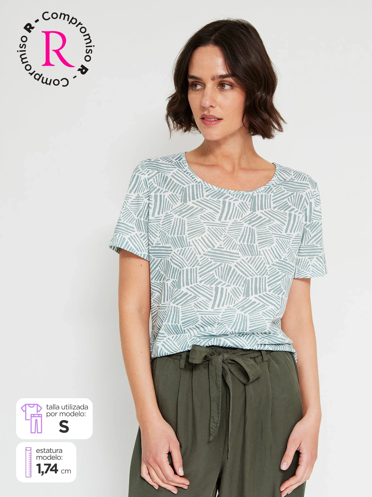 POLO MANGA CORTA MUJER AZIZ - 1