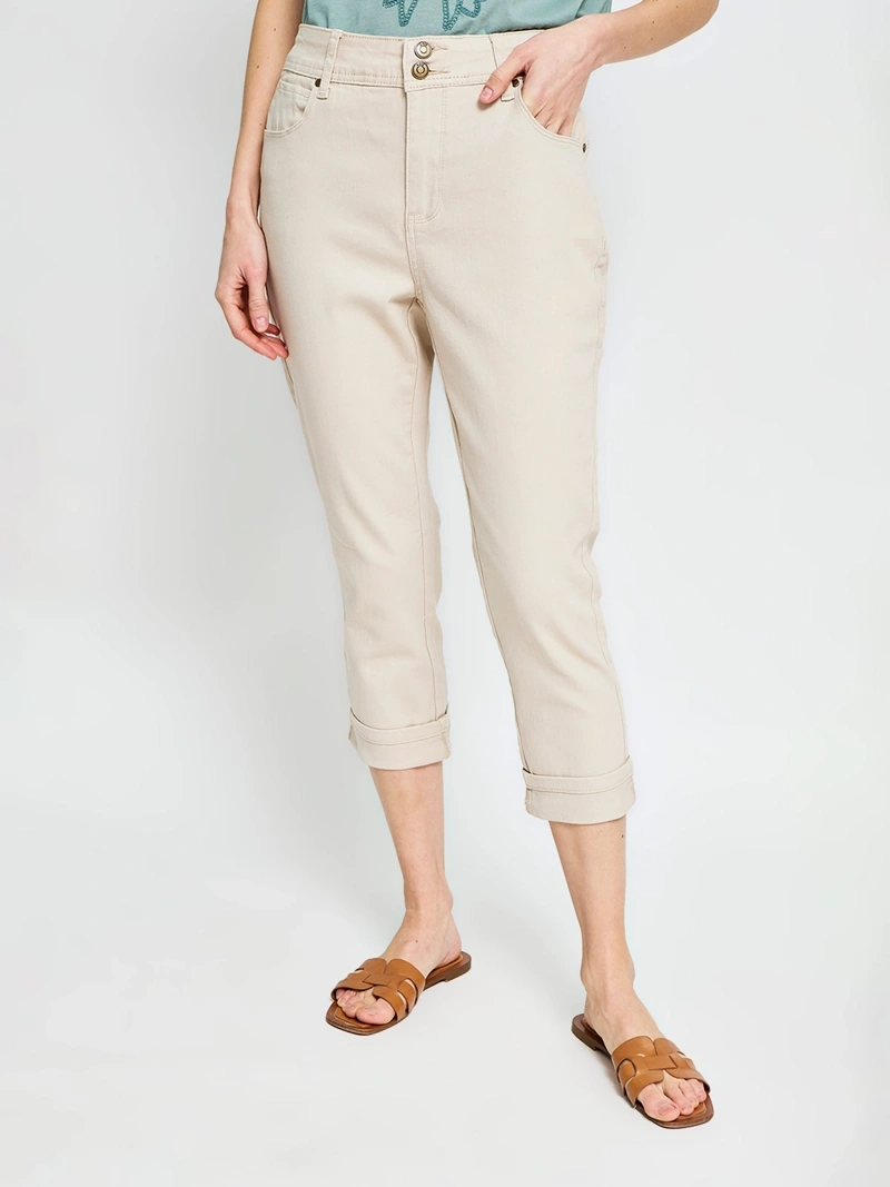 PANTALÓN CAPRI MUJER AZIZ - 2