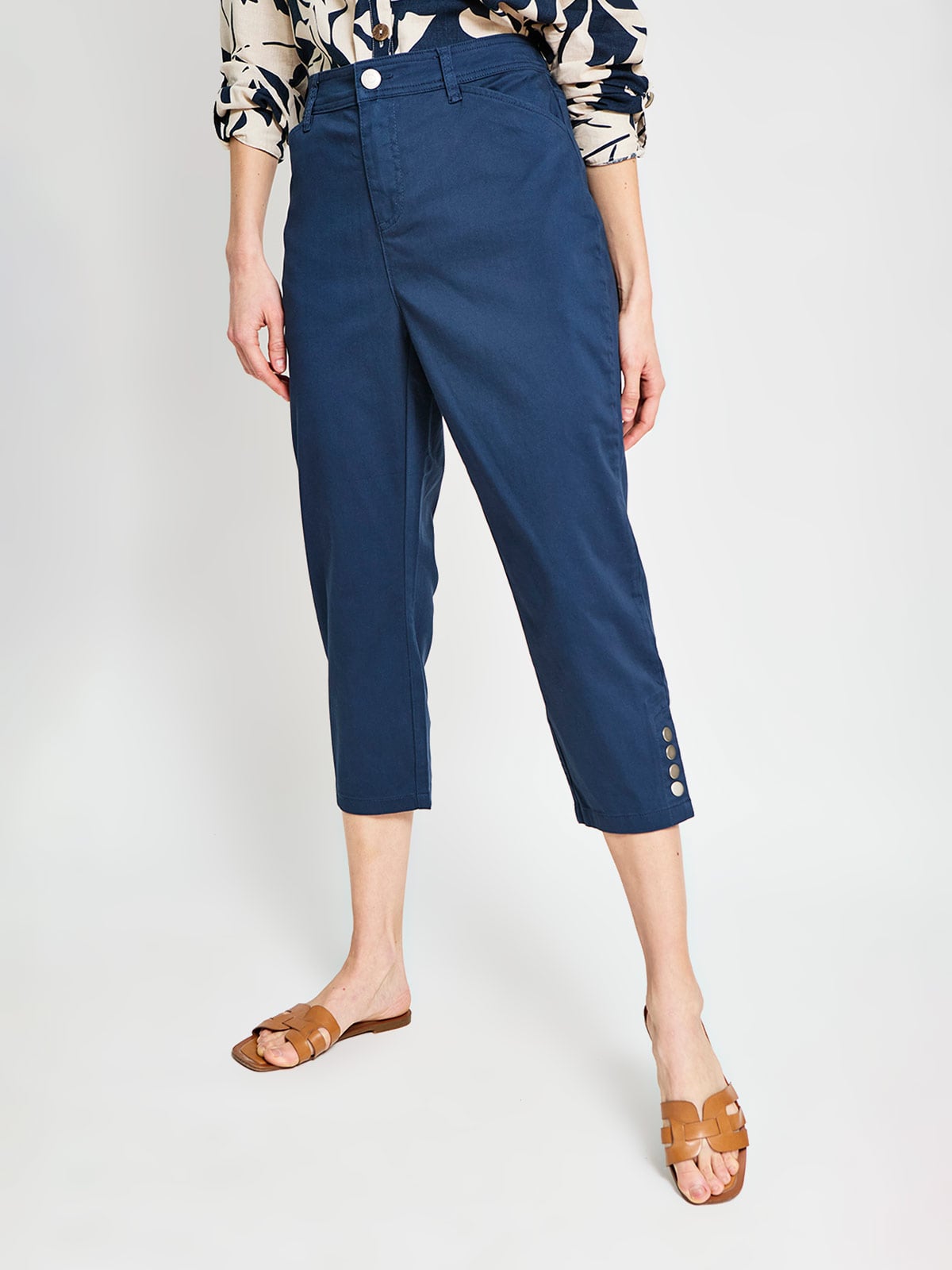 PANTALÓN ALGODÓN CAPRI MUJER AZIZ - 2