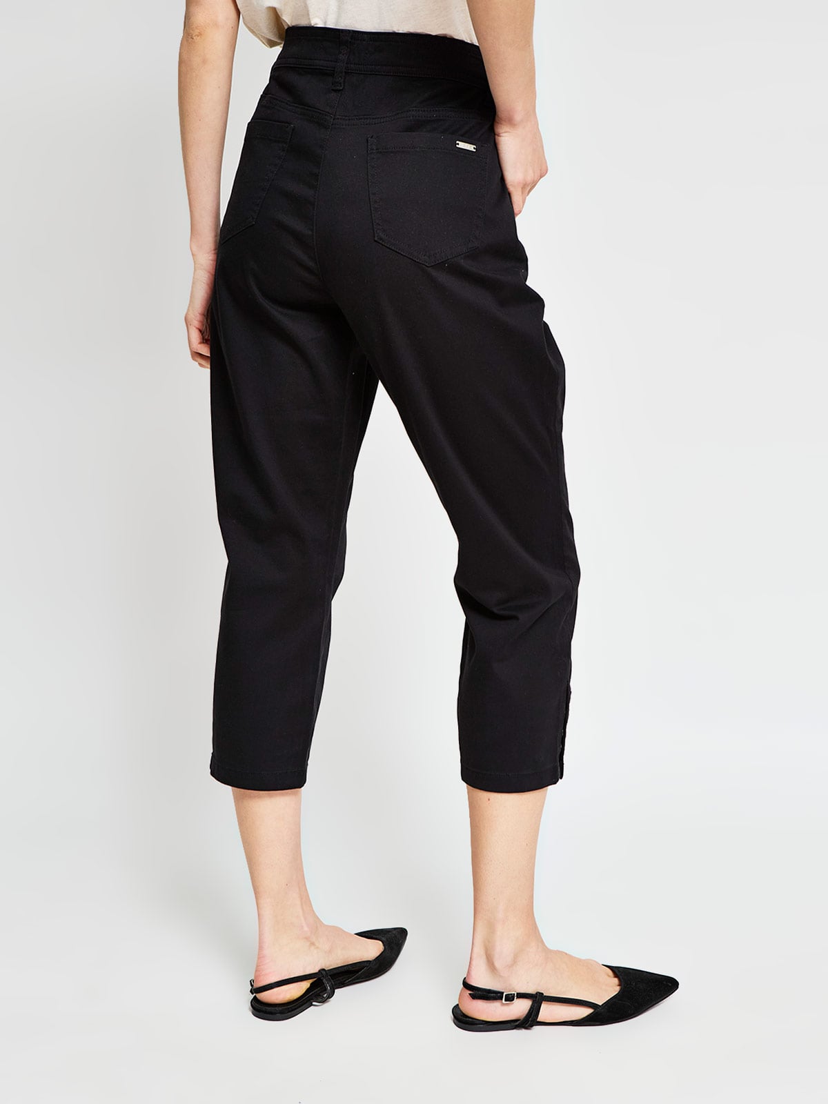 PANTALÓN ALGODÓN CAPRI MUJER AZIZ - 3
