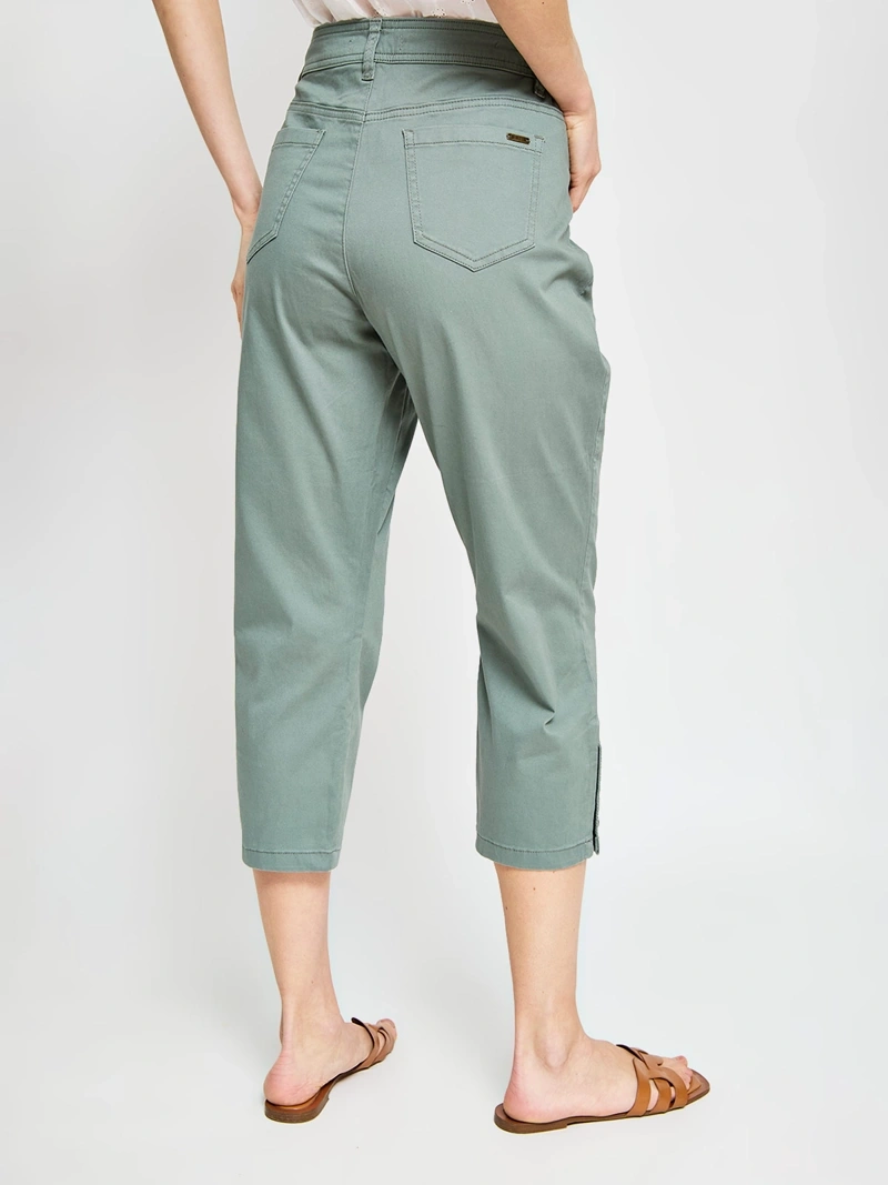 PANTALÓN ALGODÓN CAPRI MUJER AZIZ - 3