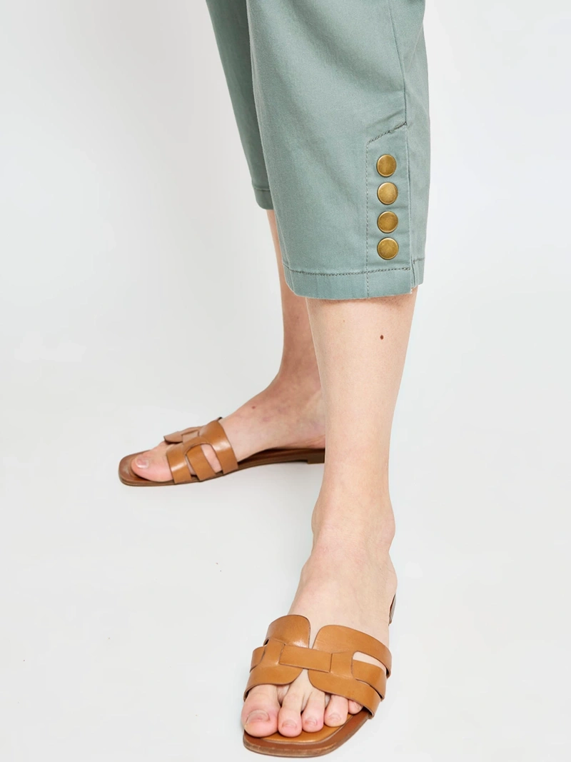 PANTALÓN ALGODÓN CAPRI MUJER AZIZ - 4