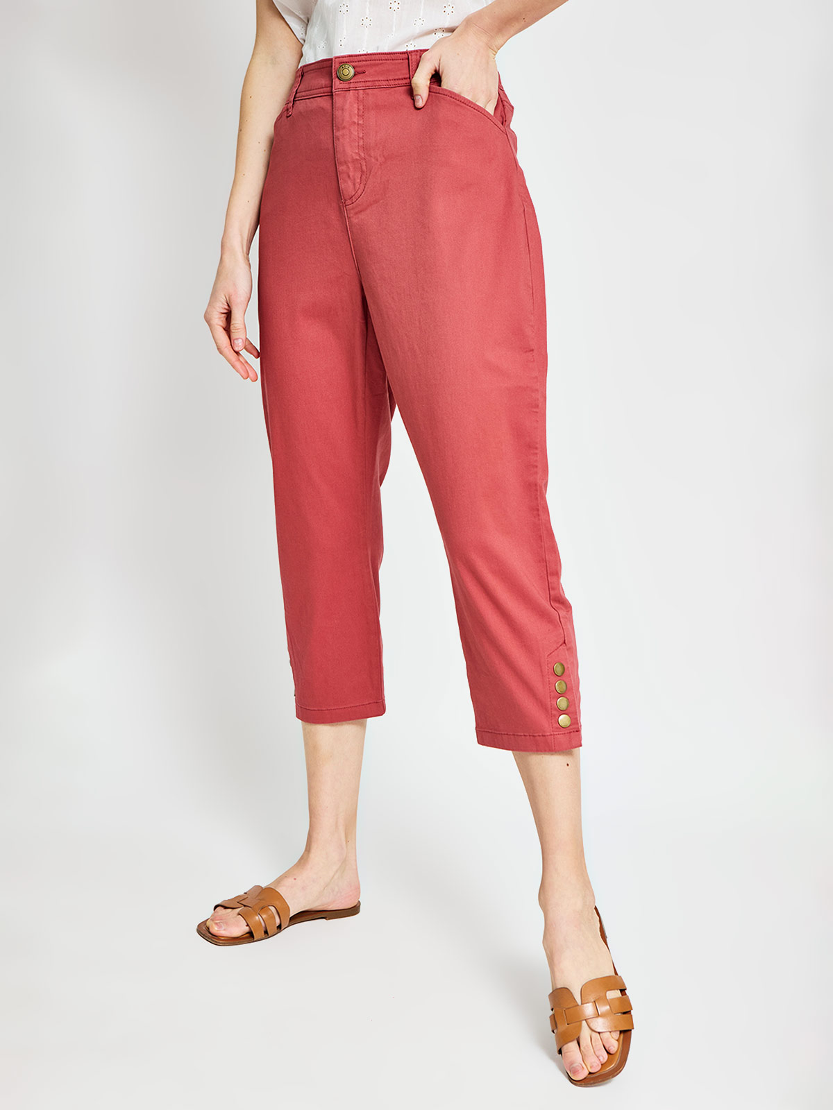 PANTALÓN ALGODÓN CAPRI MUJER AZIZ - 2