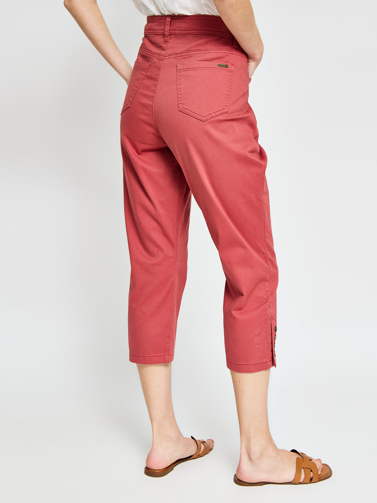 PANTALÓN ALGODÓN CAPRI MUJER AZIZ - 3