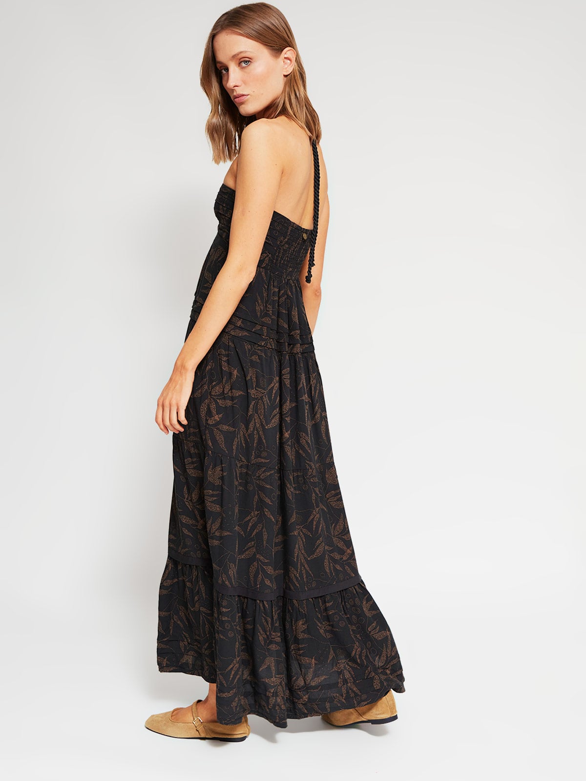 VESTIDO LARGO MUJER NAVIGATA HALTER - 3