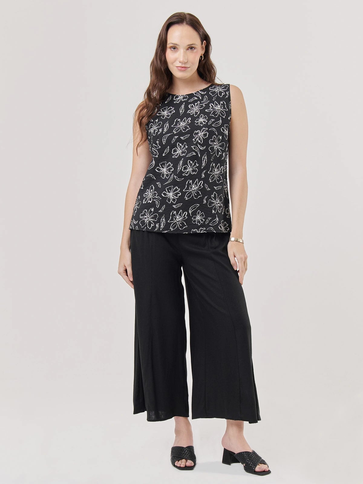 PANTALÓN LINO REGULAR MUJER AZIZ - 1