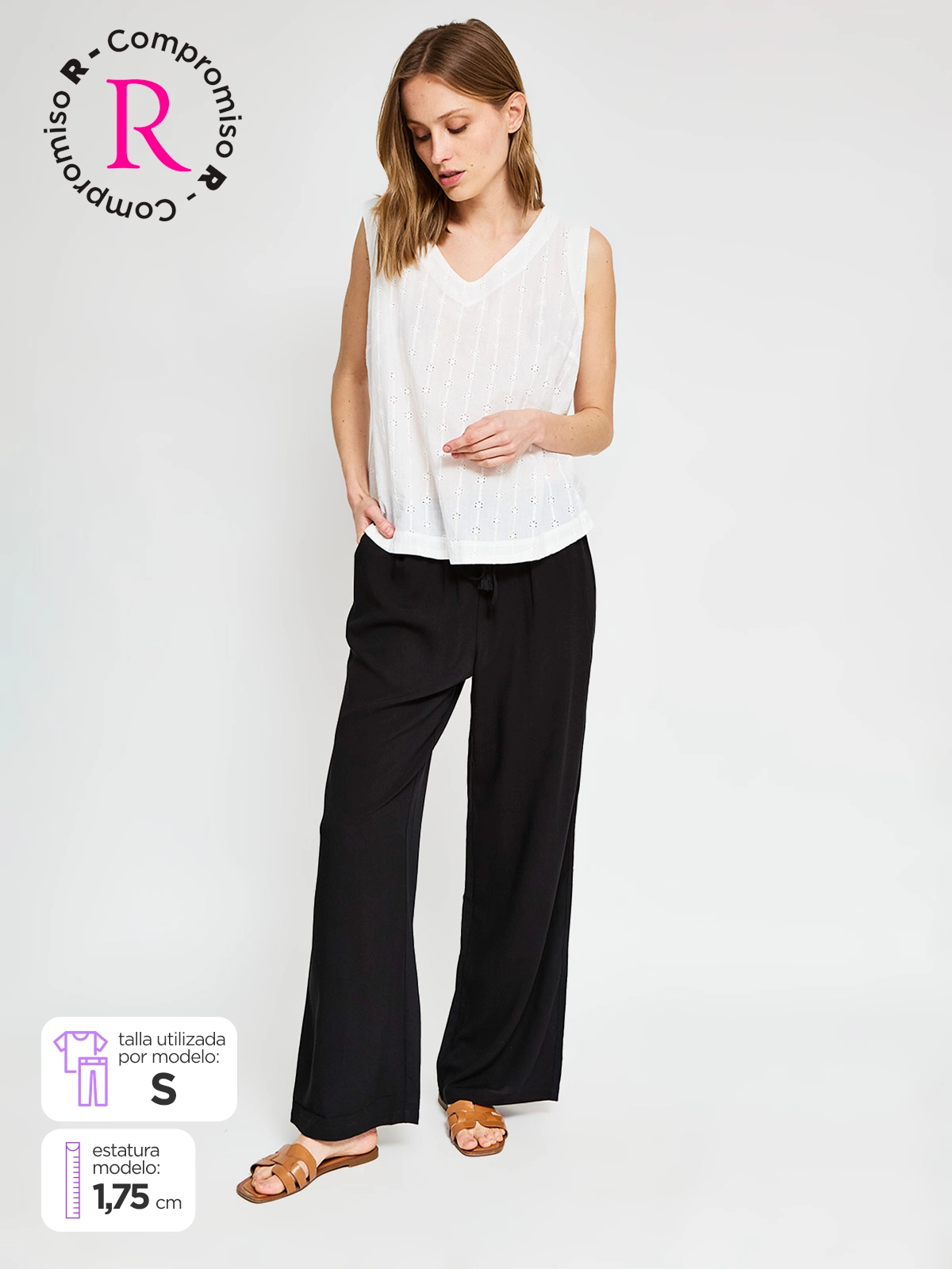 PANTALÓN REGULAR MUJER AZIZ - 1