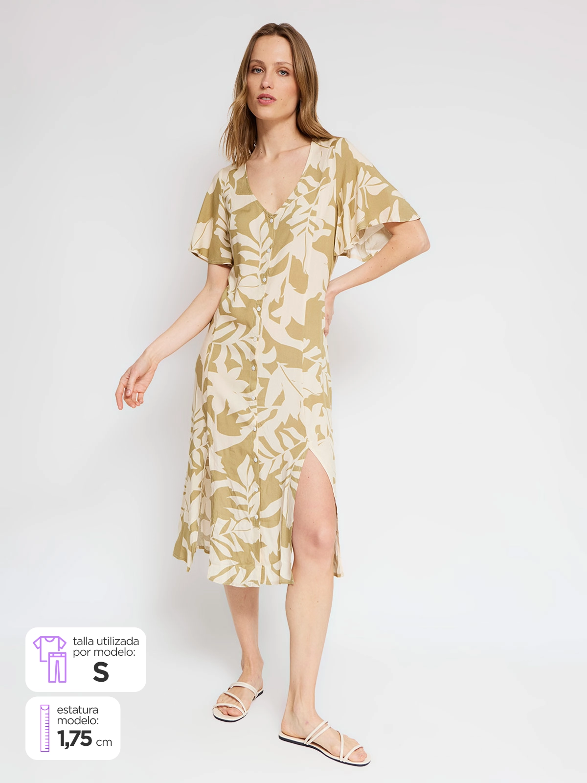 VESTIDO LARGO MUJER AZIZ - 1