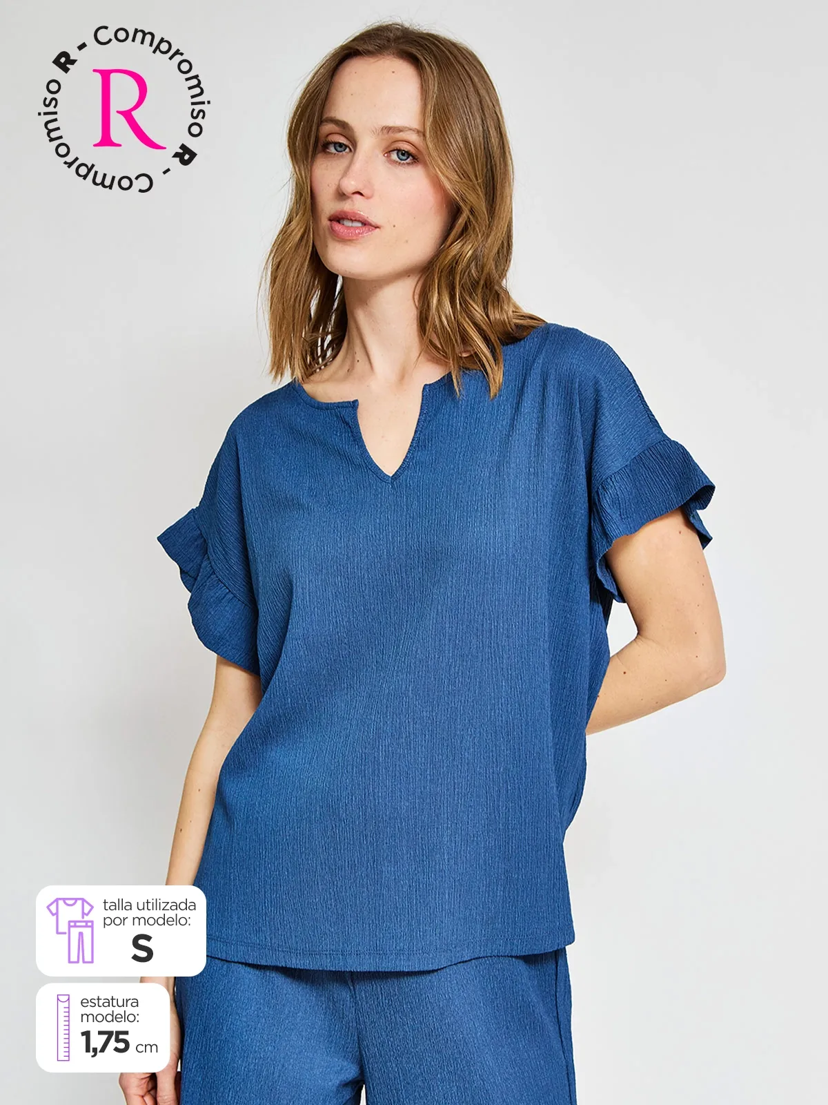 POLO MANGA CORTA MUJER AZIZ - 1