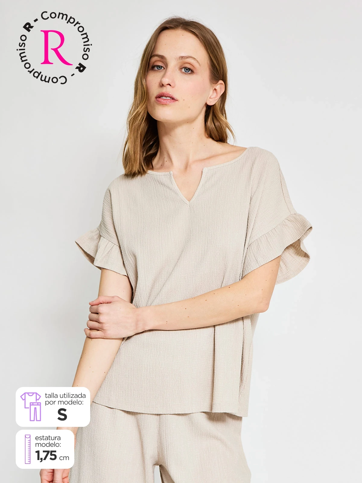 POLO MANGA CORTA MUJER AZIZ - 1
