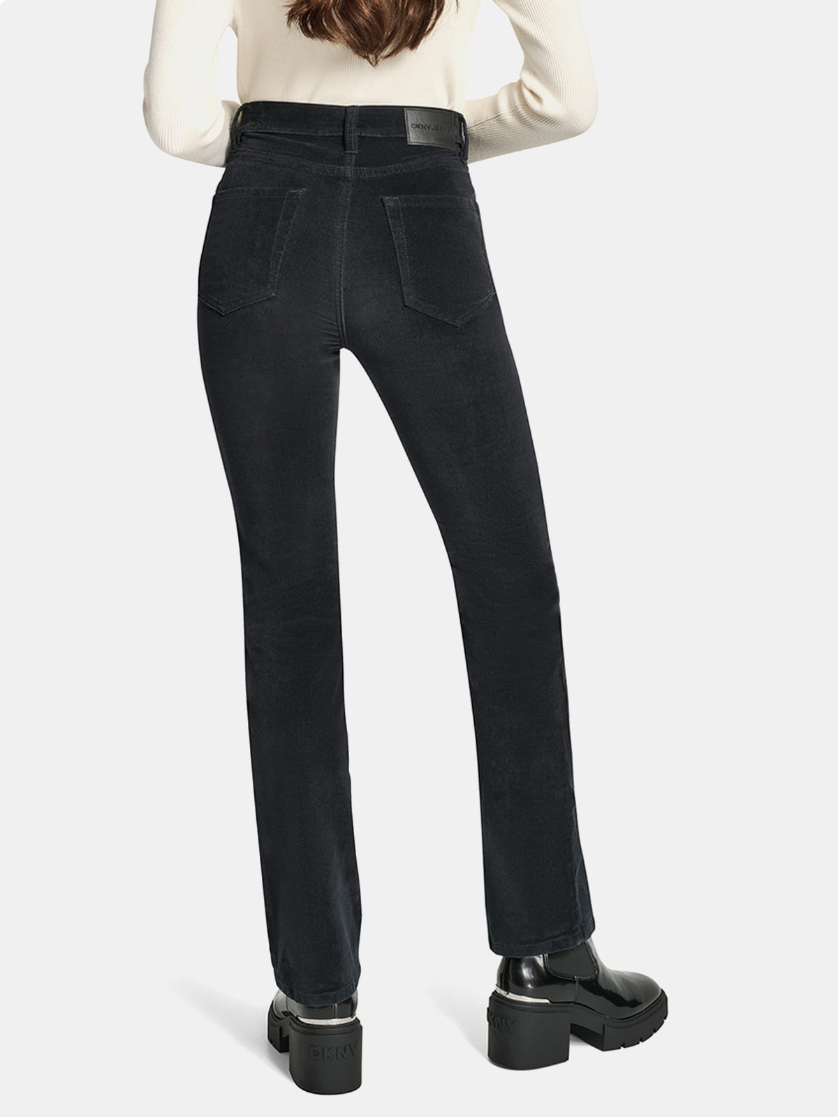 PANTALÓN RECTO MUJER DKNY NEGRO DJ5M4171-BLK - 3