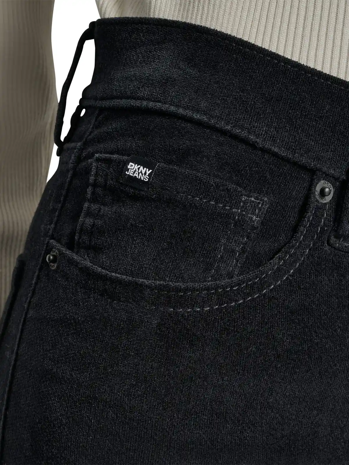 PANTALÓN RECTO MUJER DKNY NEGRO DJ5M4171-BLK - 5