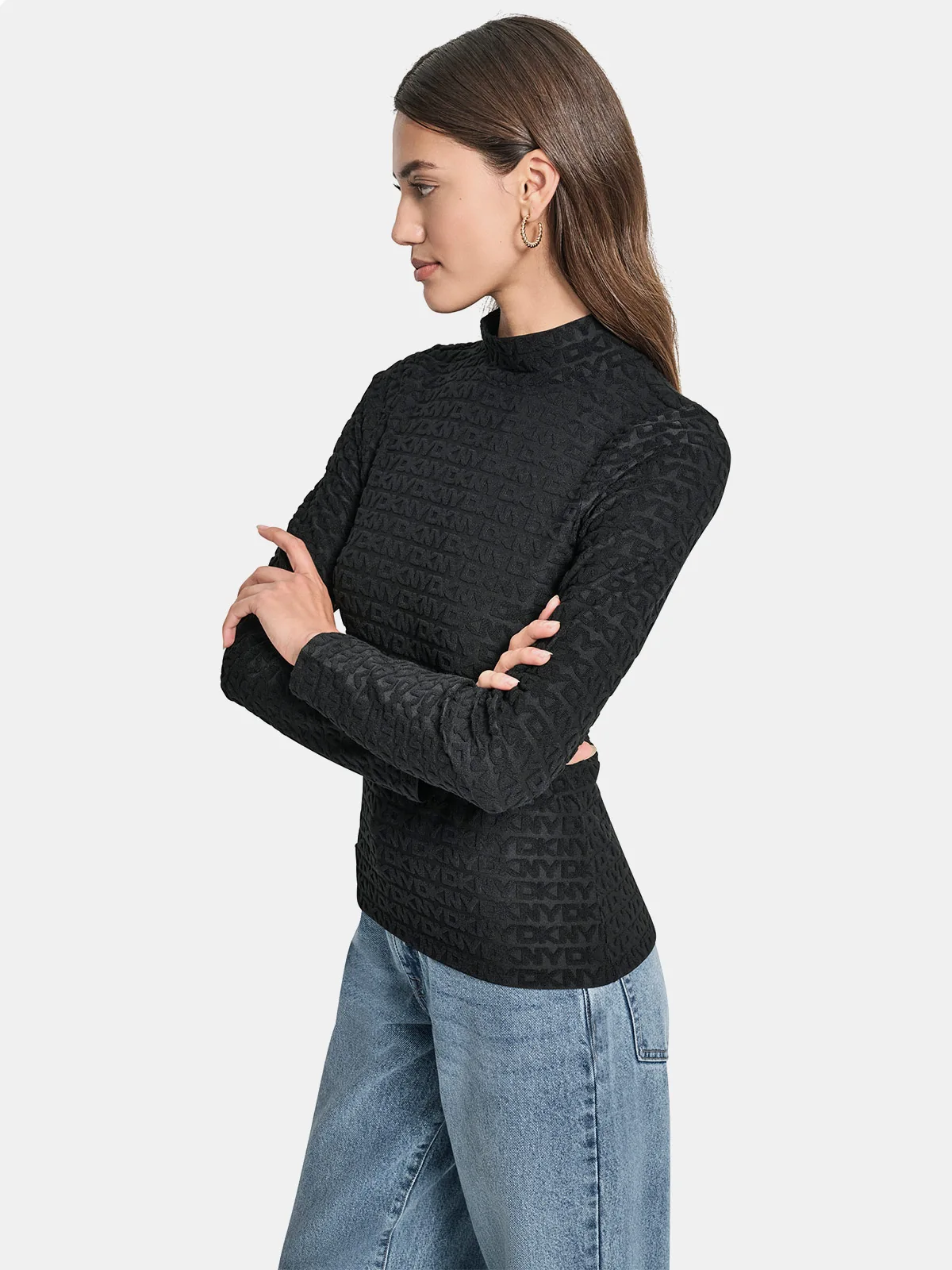 POLO MUJER DKNY NEGRO DJ5T1570-BLK - 3