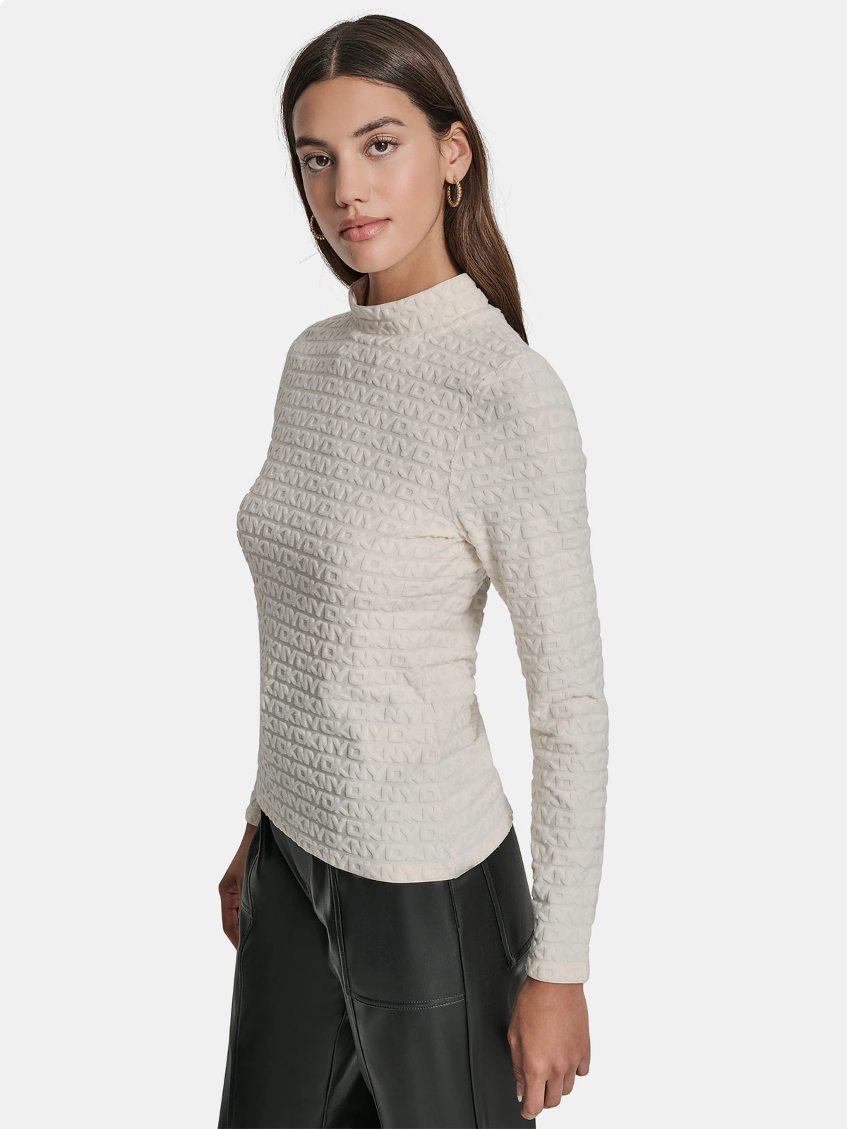 POLO MUJER DKNY BEIGE DJ5T1570-EN2 - 3