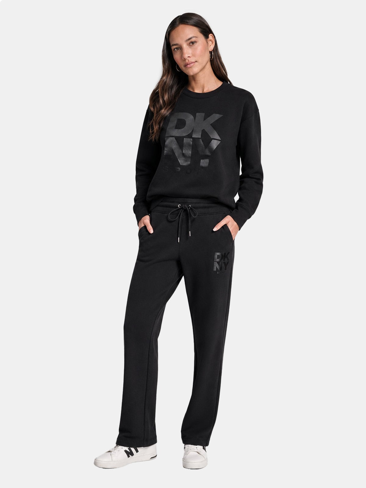 PANTALÓN WIDELEG MUJER DKNY NEGRO DP5P3758-BLK - 1