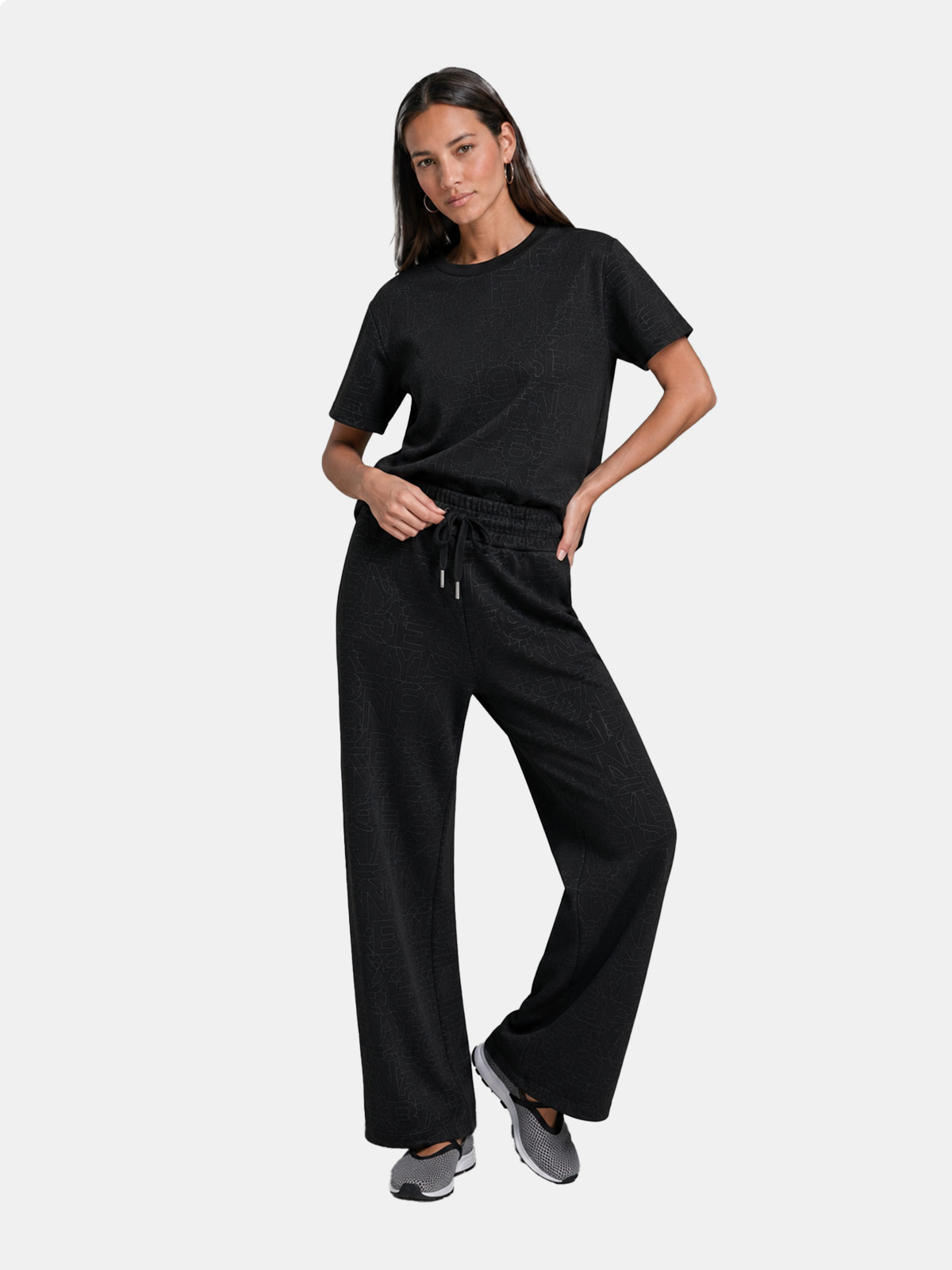 PANTALÓN WIDELEG MUJER DKNY NEGRO P5MF6CSD-BLK - 1