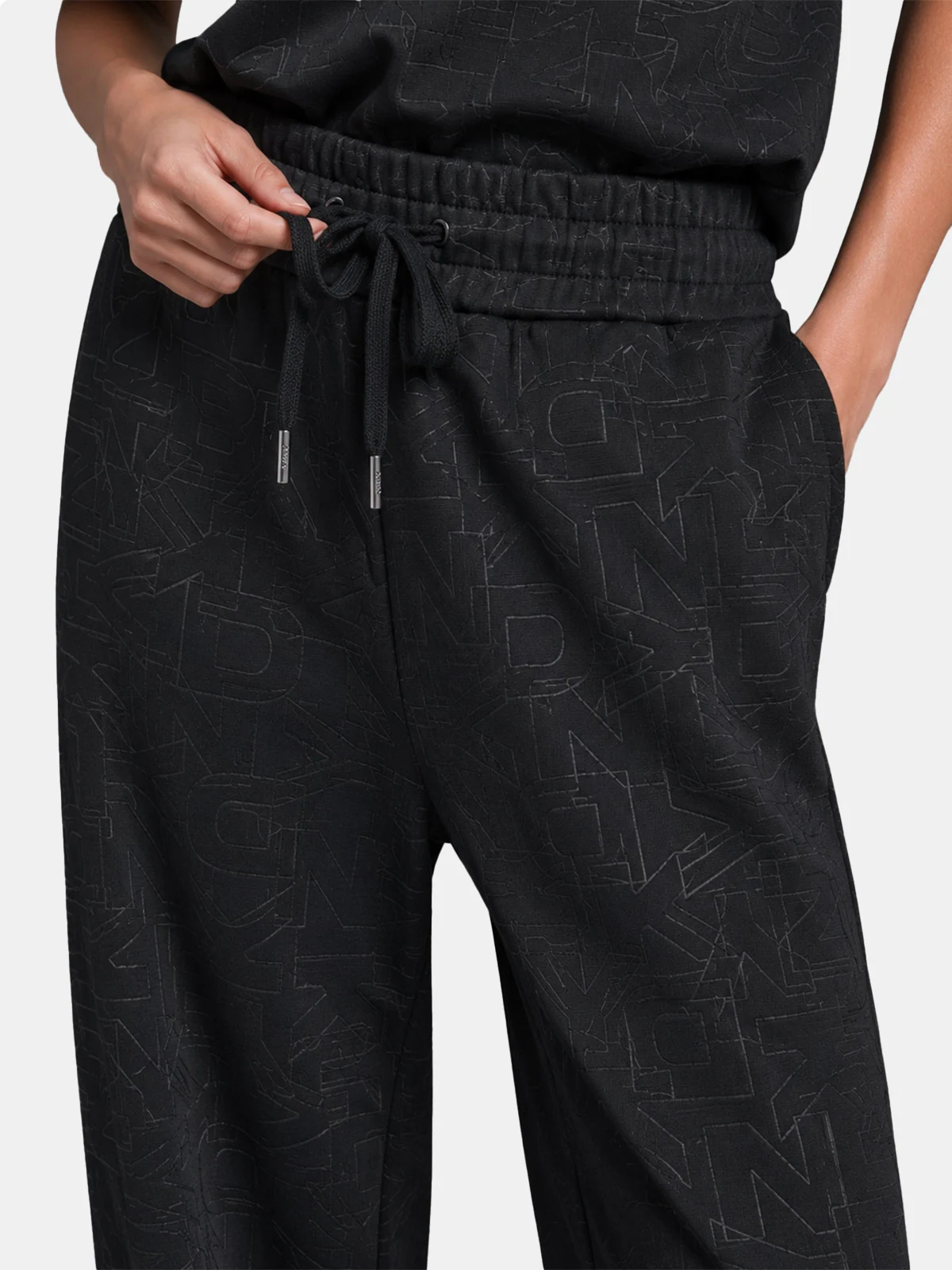 PANTALÓN WIDELEG MUJER DKNY NEGRO P5MF6CSD-BLK - 3