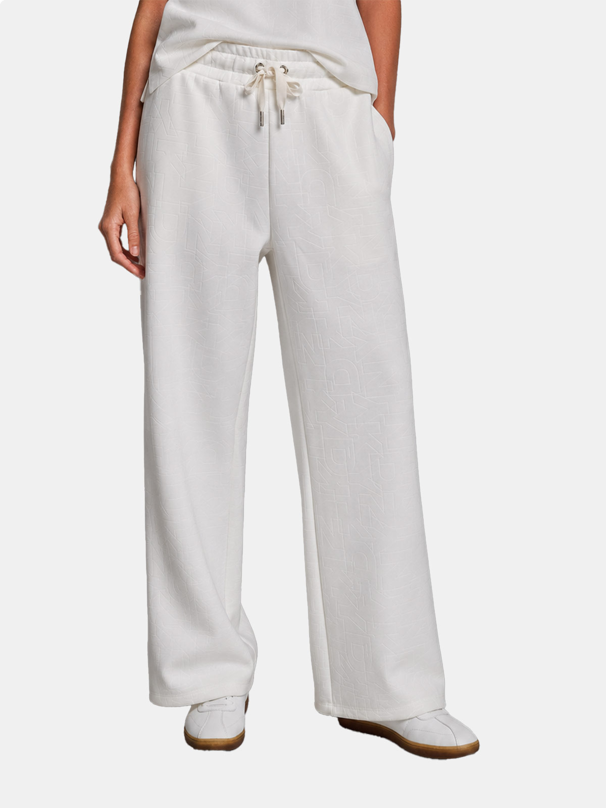 PANTALÓN WIDELEG MUJER DKNY MARFIL P5MF6CSD-IVY - 2