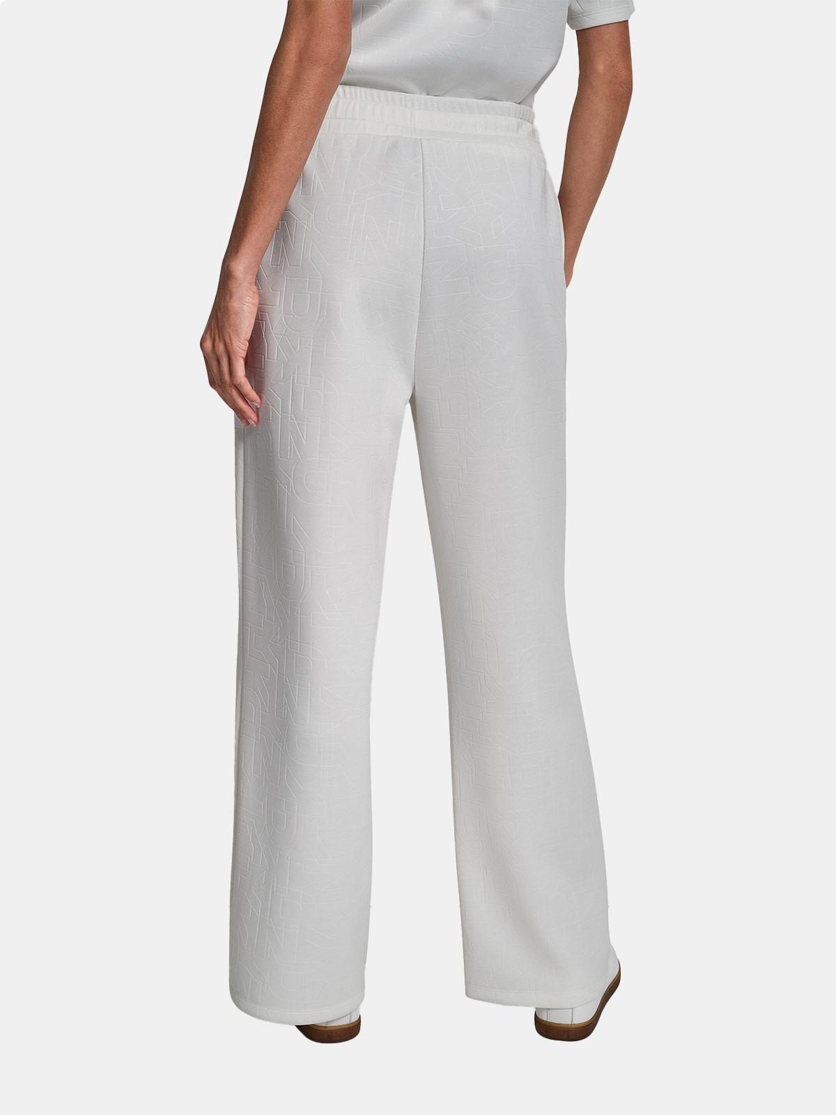 PANTALÓN WIDELEG MUJER DKNY MARFIL P5MF6CSD-IVY - 4