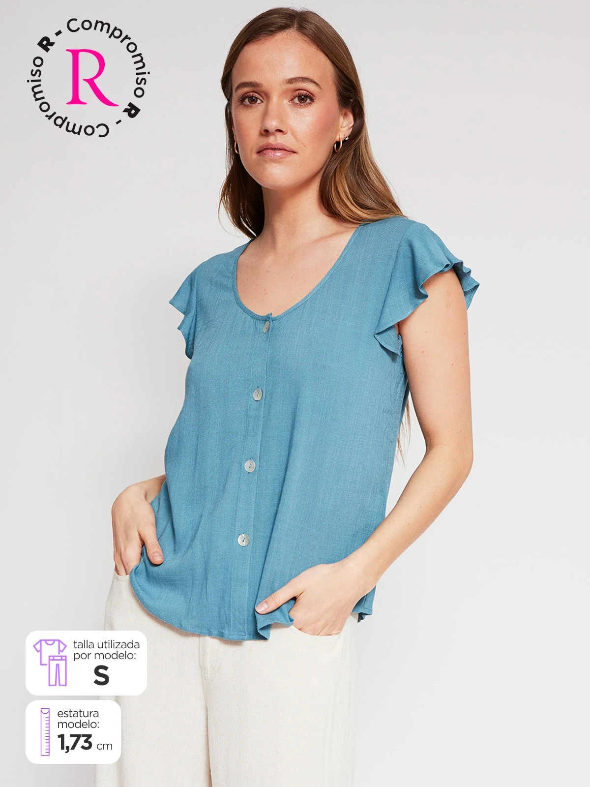 BLUSA MANGA CORTA MUJER NAVIGATA - 1