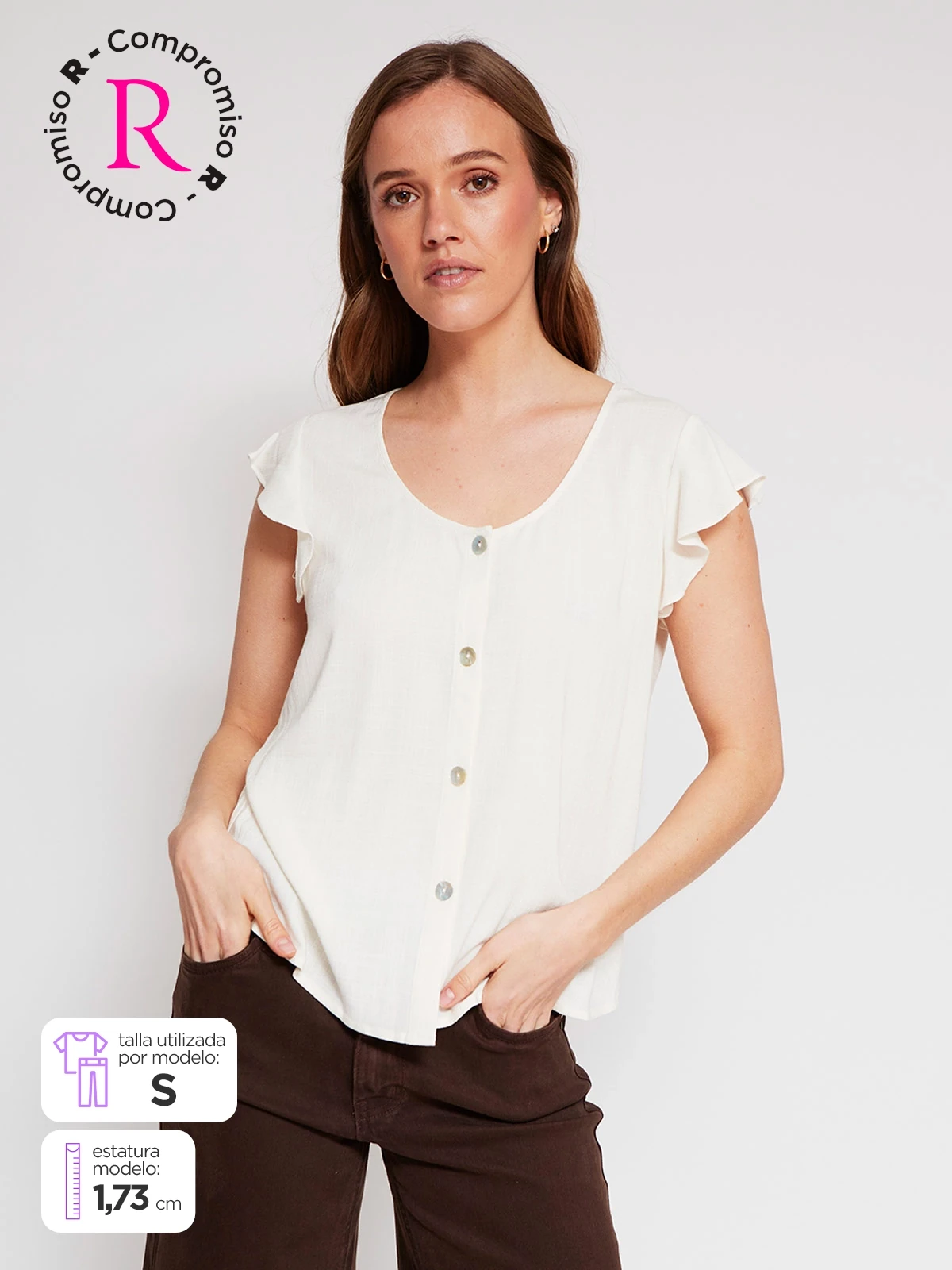 BLUSA MANGA CORTA MUJER NAVIGATA - 1