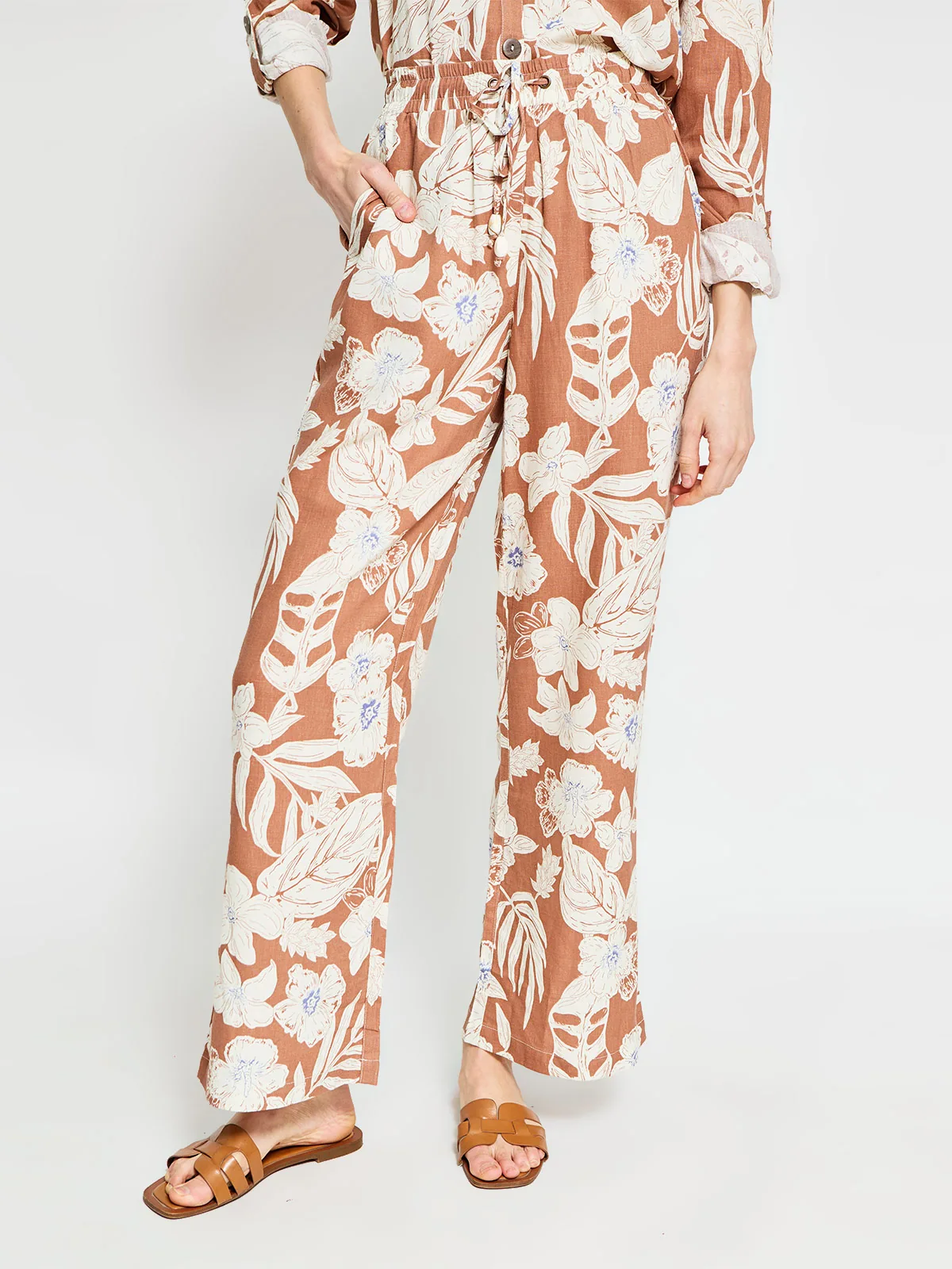 PANTALÓN LINO REGULAR MUJER AZIZ - 2