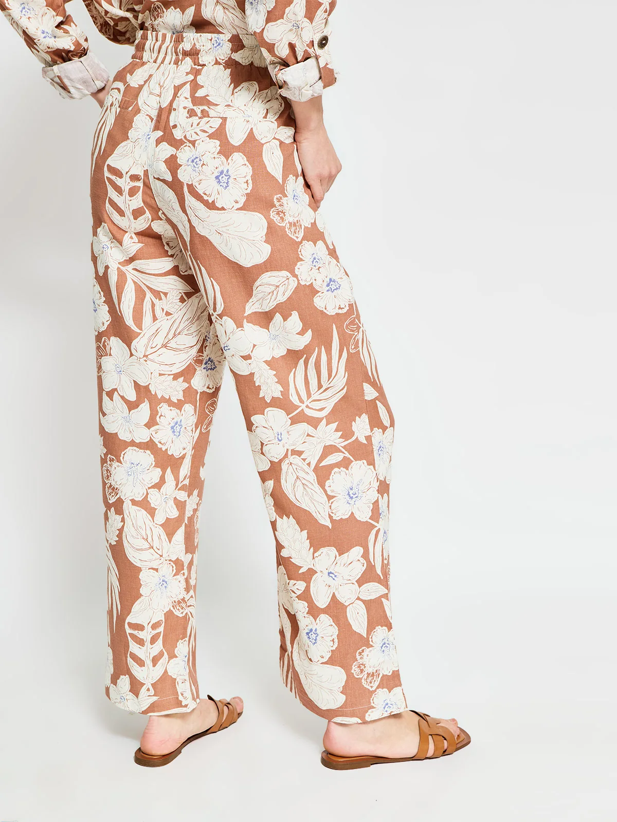 PANTALÓN LINO REGULAR MUJER AZIZ - 3