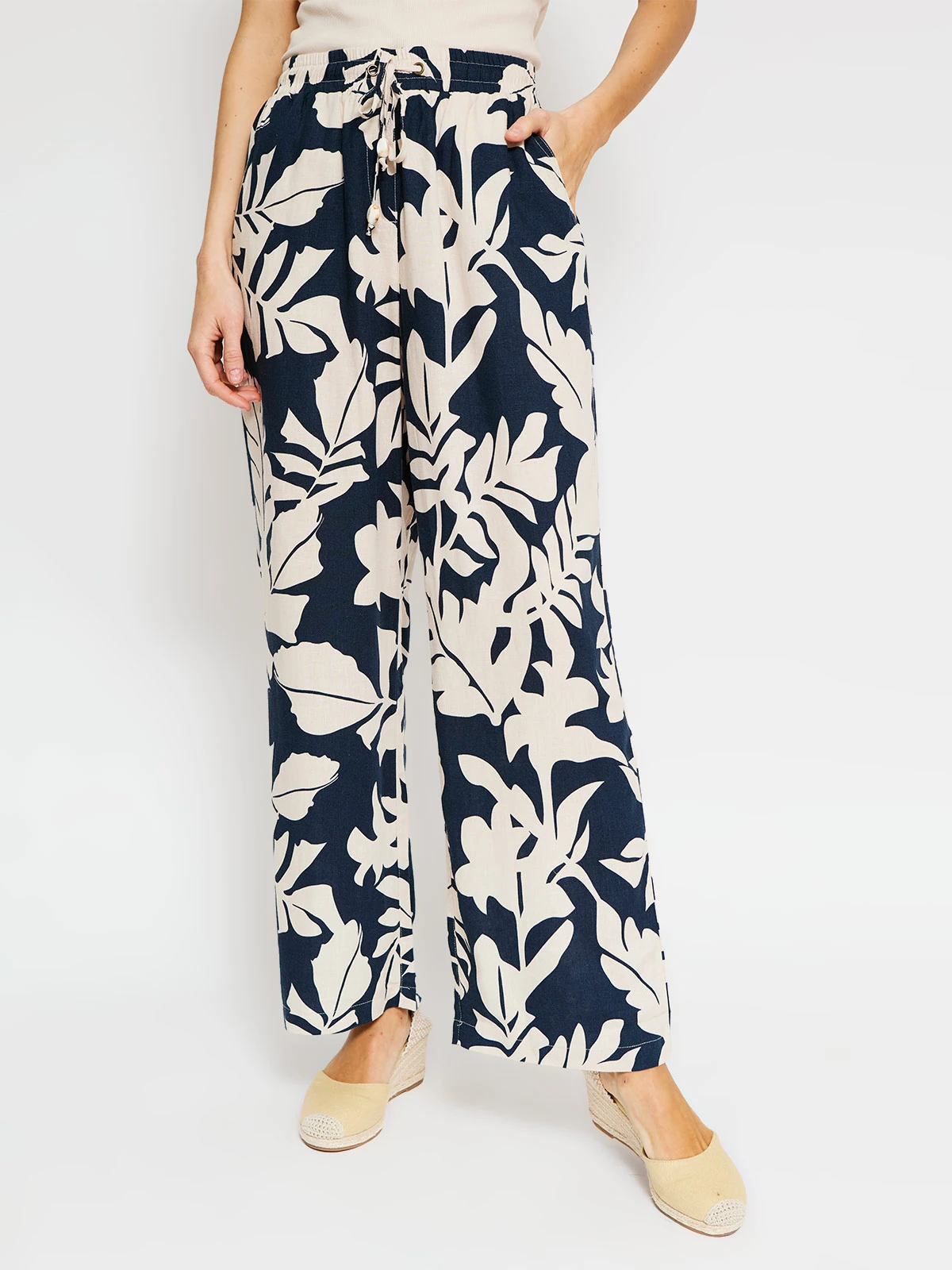 PANTALÓN LINO REGULAR MUJER AZIZ - 2
