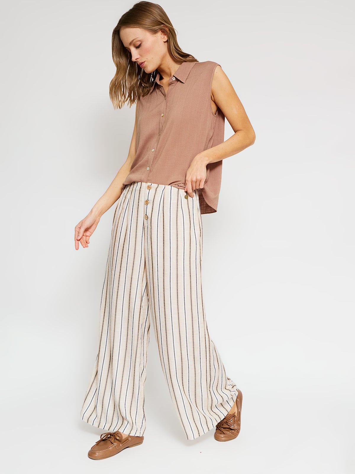BLUSA SIN MANGAS MUJER NAVIGATA CAMISERA MACRAMÉ - 4