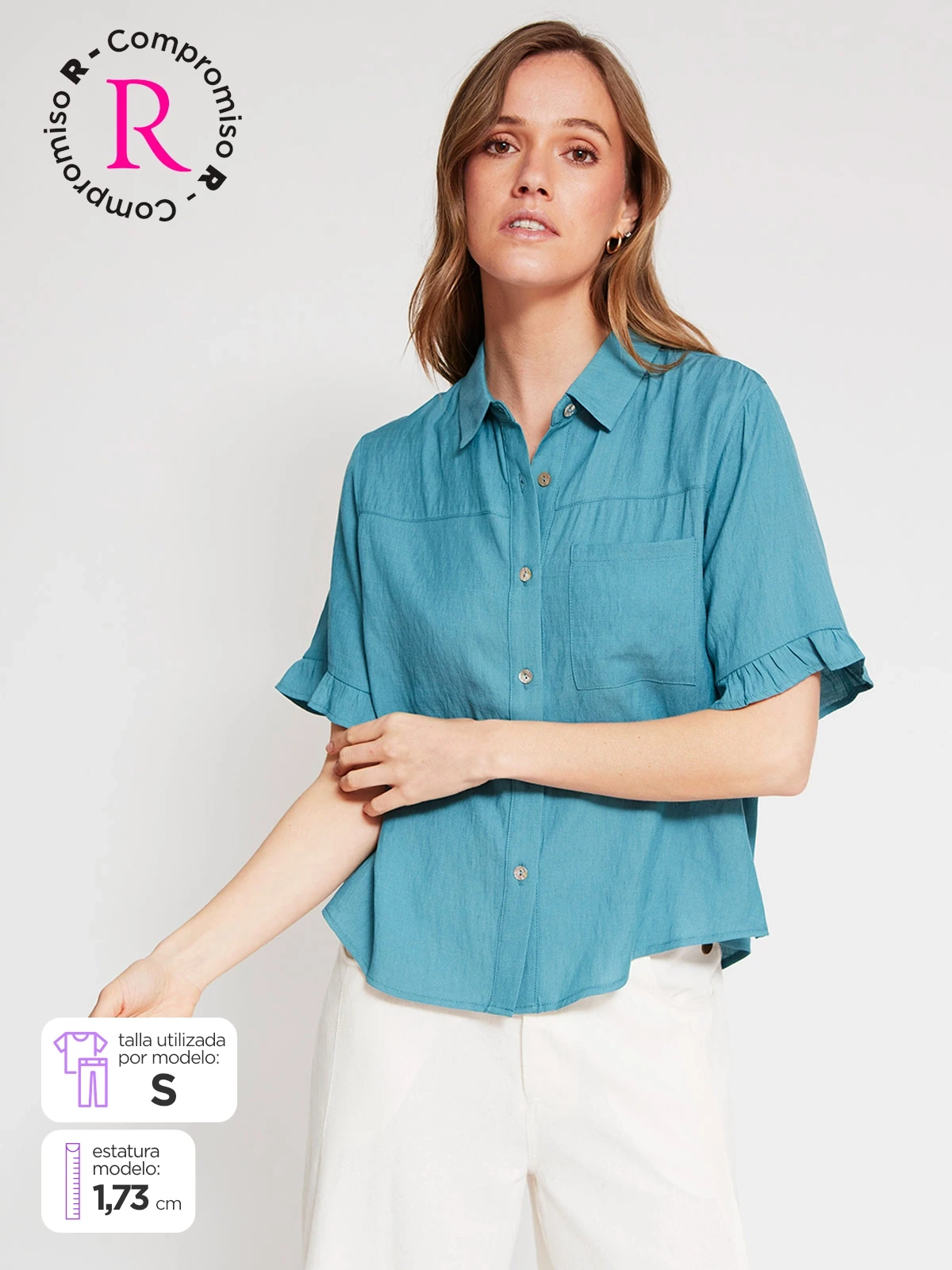 BLUSA MANGA CORTA MUJER NAVIGATA - 1