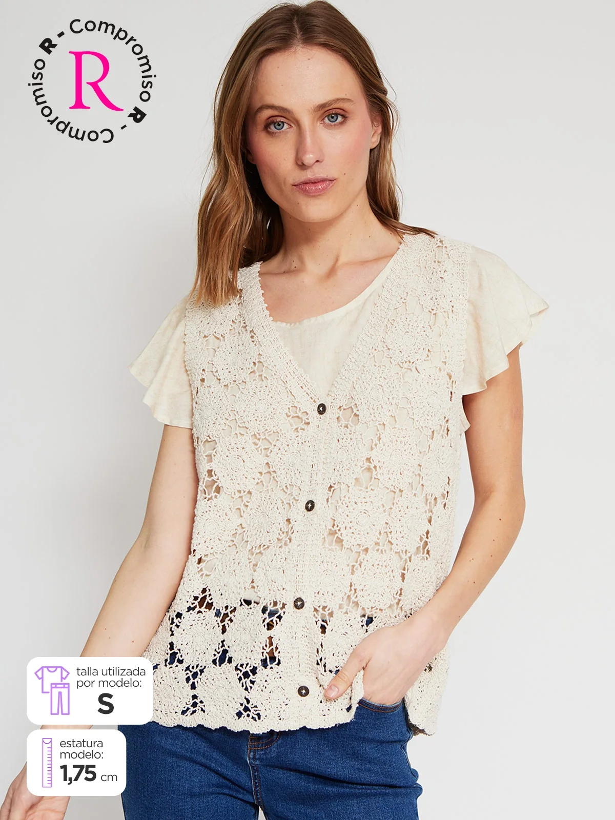 SWEATER SIN MANGAS MUJER AZIZ - 1