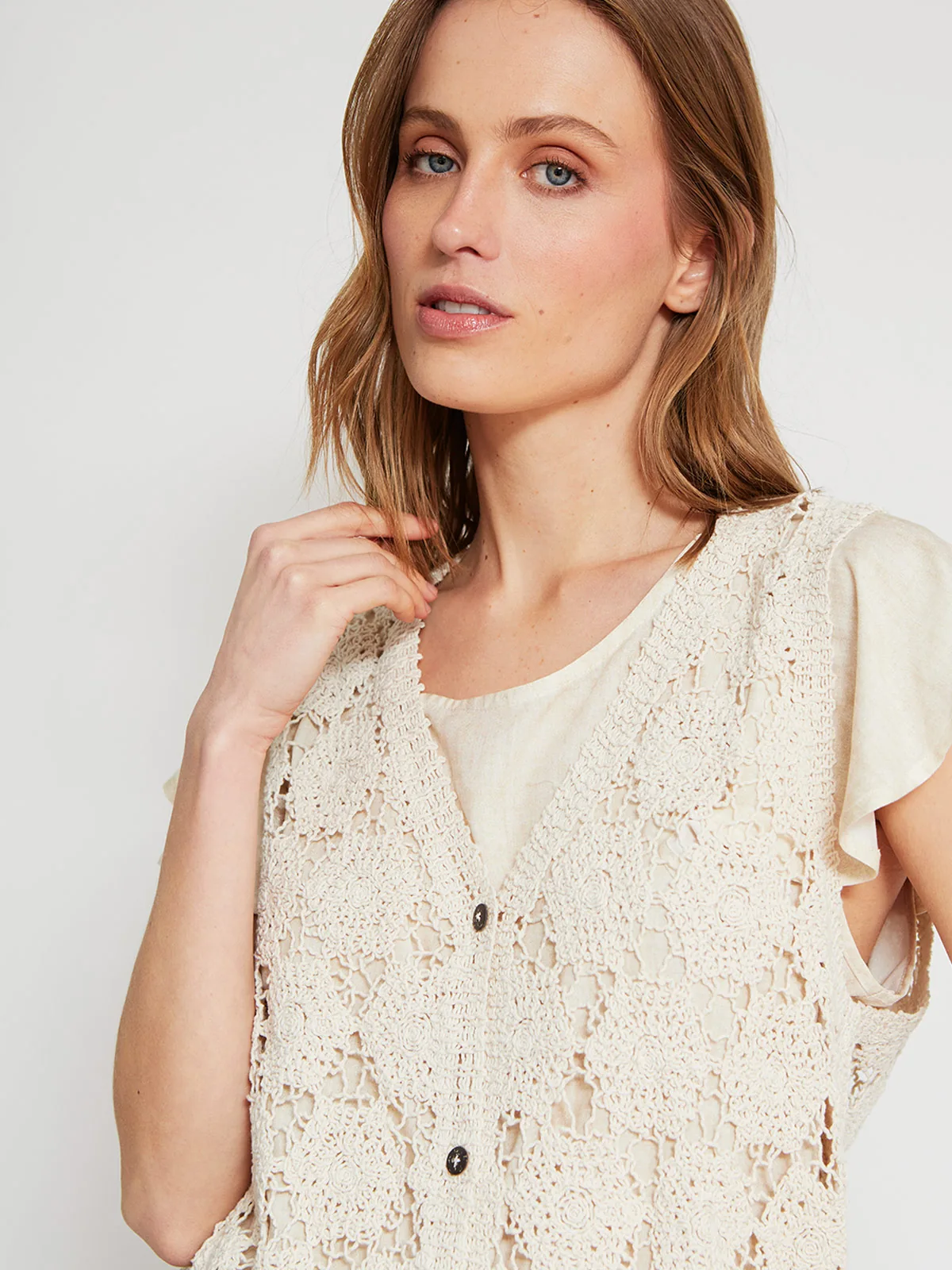 SWEATER SIN MANGAS MUJER AZIZ - 3