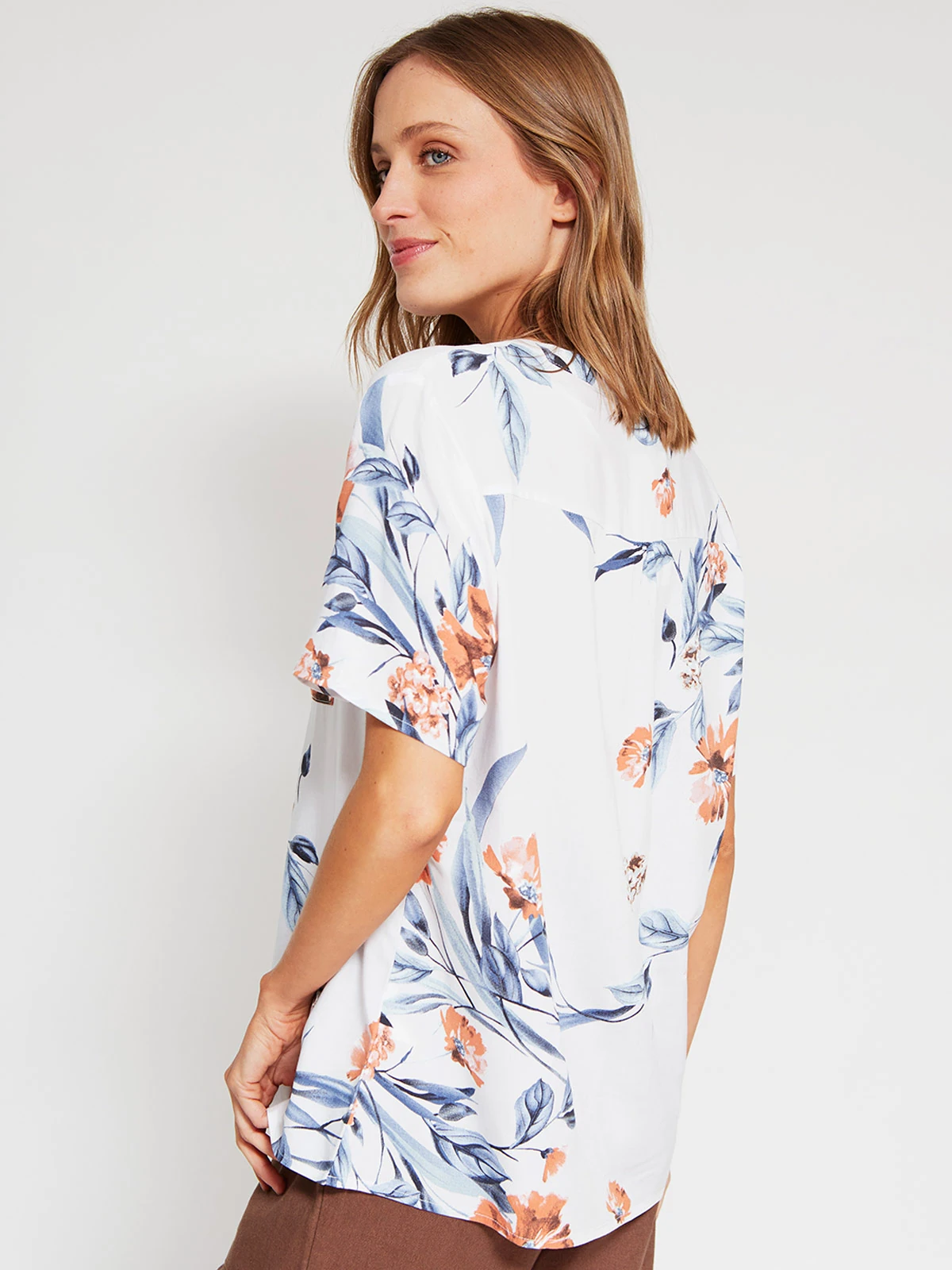 BLUSA MANGA CORTA MUJER AZIZ MAO - 2