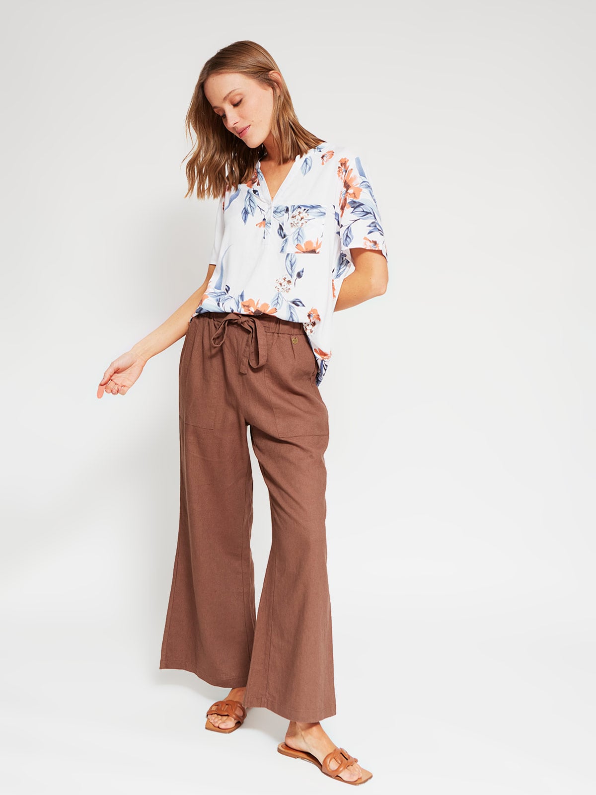 BLUSA MANGA CORTA MUJER AZIZ MAO - 4