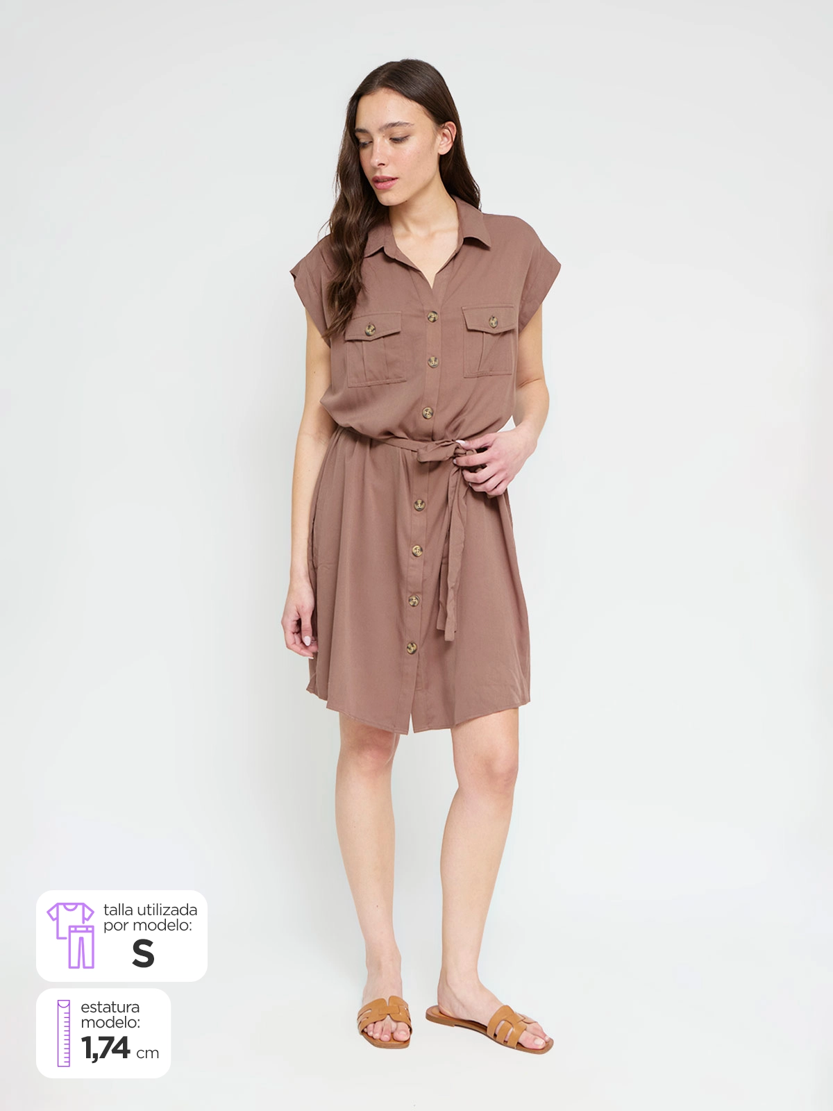 VESTIDO CORTO MUJER AZIZ - 1