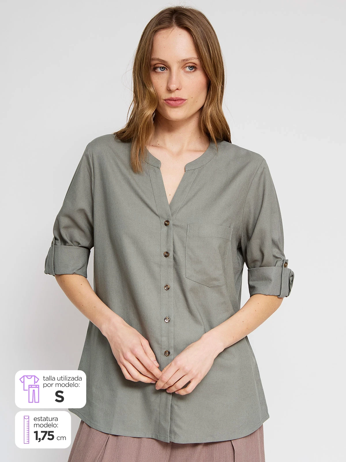 BLUSA MANGA 3/4 MUJER AZIZ - 1