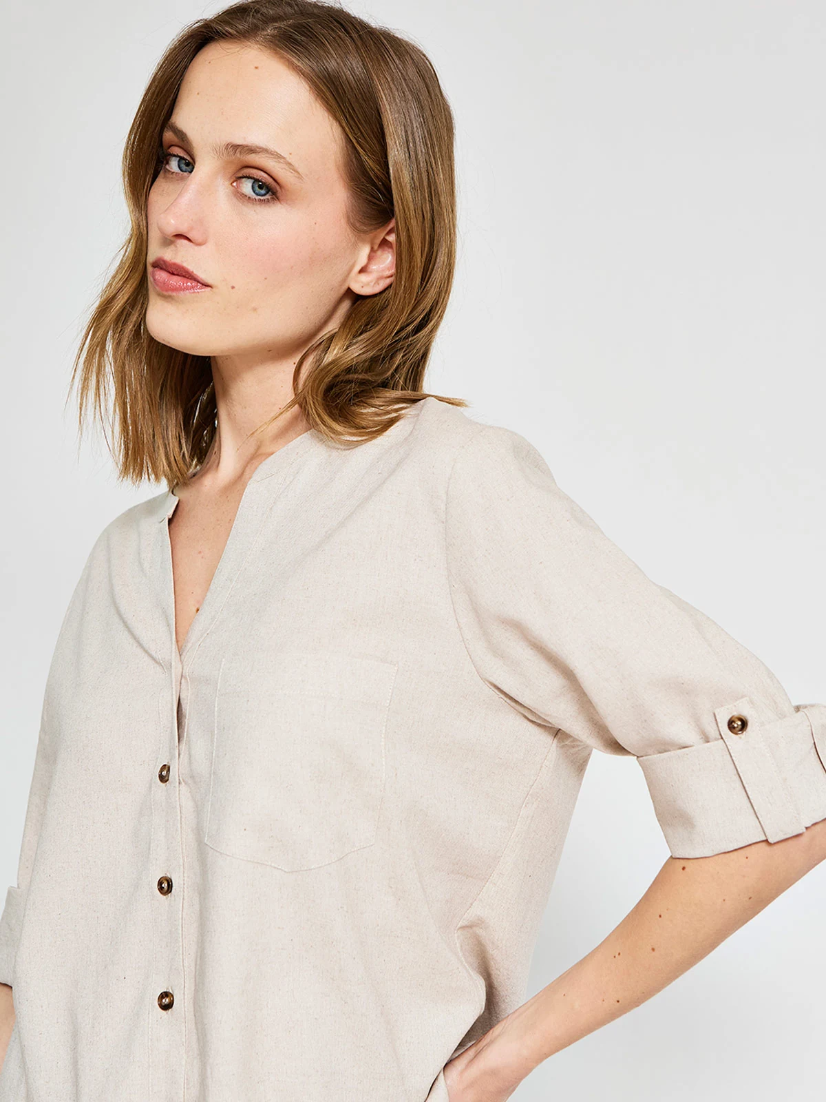 BLUSA MANGA 3/4 MUJER AZIZ - 3