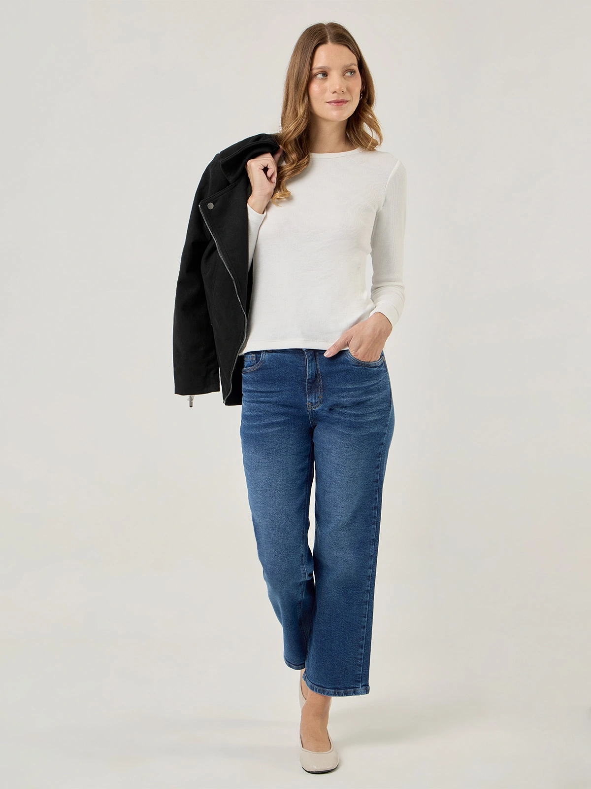 JEANS REGULAR MUJER NAVIGATA BIANCA - 1