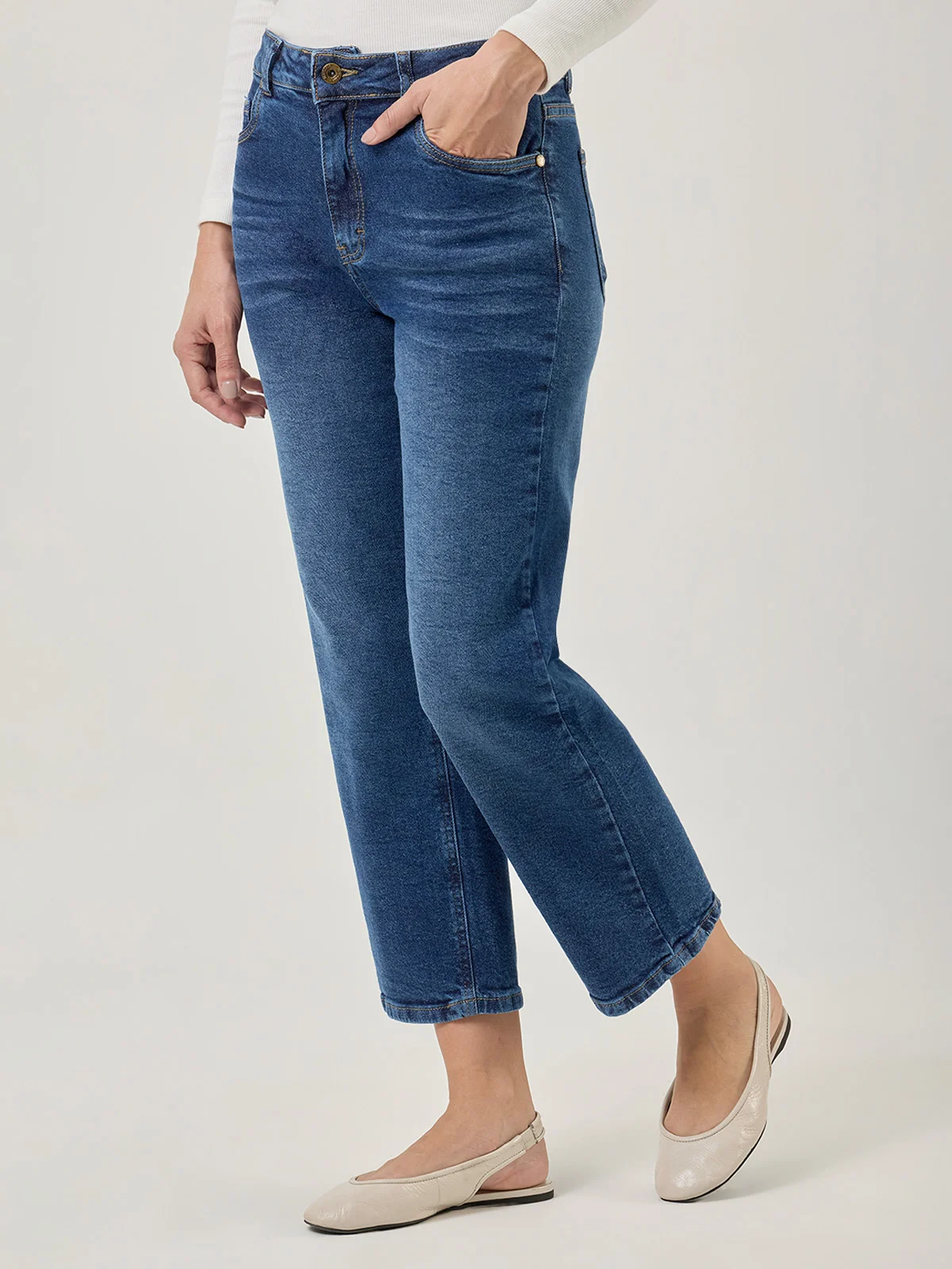 JEANS REGULAR MUJER NAVIGATA BIANCA - 5